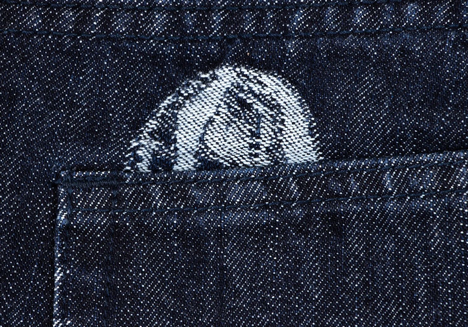 Issey Miyake Indigo Wide Denim Pants with Trim Fade Weave Size US 30 / EU 46 - 13 Thumbnail