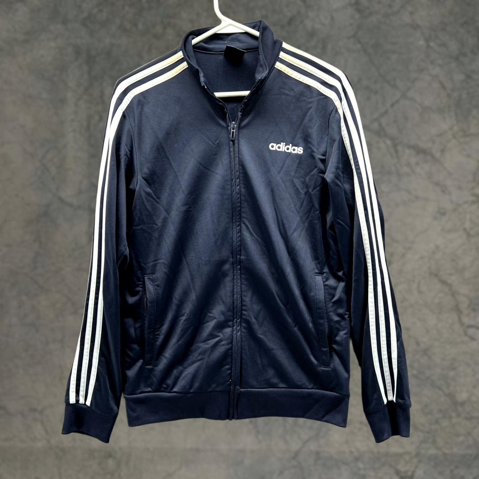 Adidas VINTAGE Adidas Track Jacket Mens Small Navy Blue Firebird Stripes Full Zip 90s Size US S / EU 44-46 / 1 - 1 Thumbnail