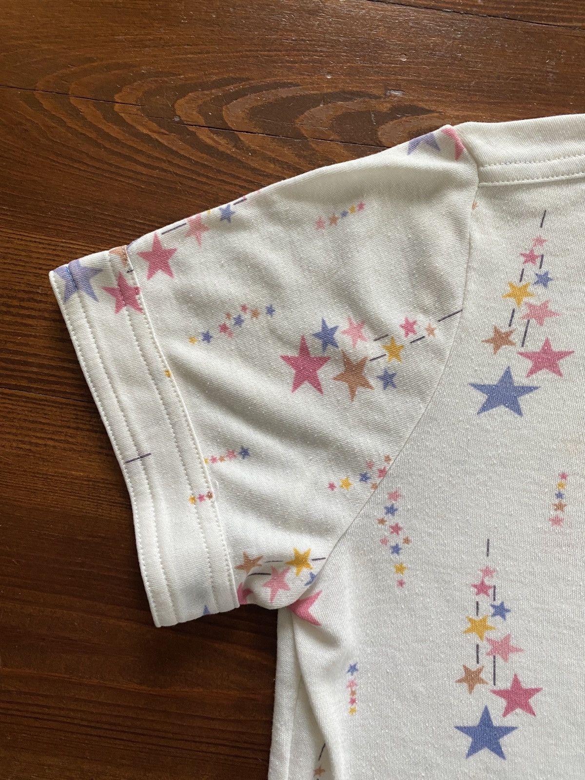 Retrofit Vintage 70’s Sears Stars All Over Short Sleeve Pocket Polo Size US S / EU 44-46 / 1 - 6 Thumbnail