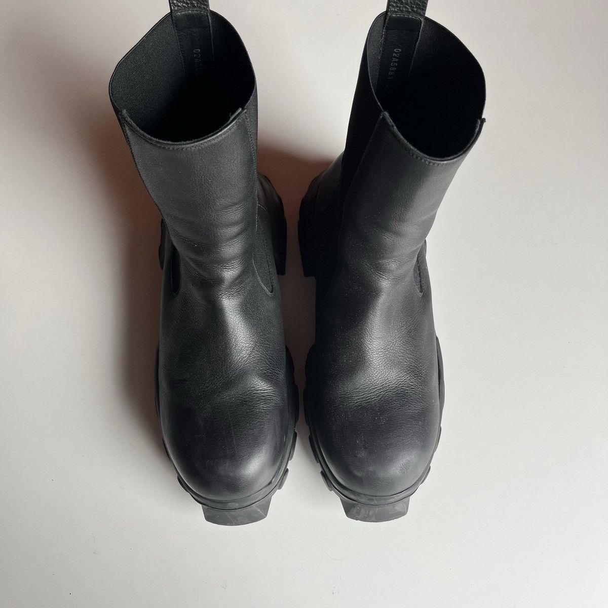 Rick Owens Rick Owens Black Leather Boots Size US 10.5 / EU 43-44 - 3 Thumbnail