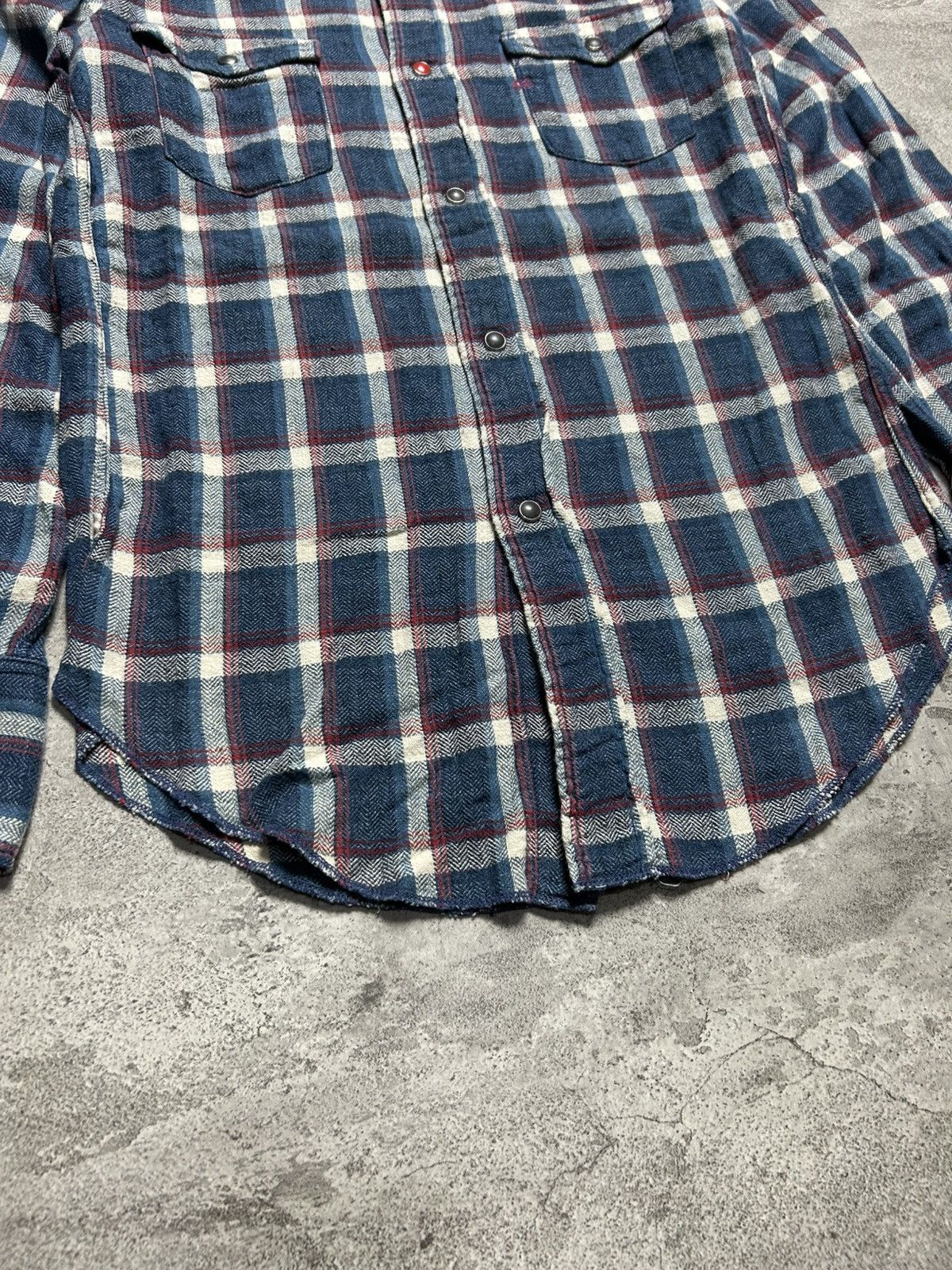 45rpm 2000s 45RPM Western Plaid Snap Button Up Shirt Size US S / EU 44-46 / 1 - 4 Thumbnail
