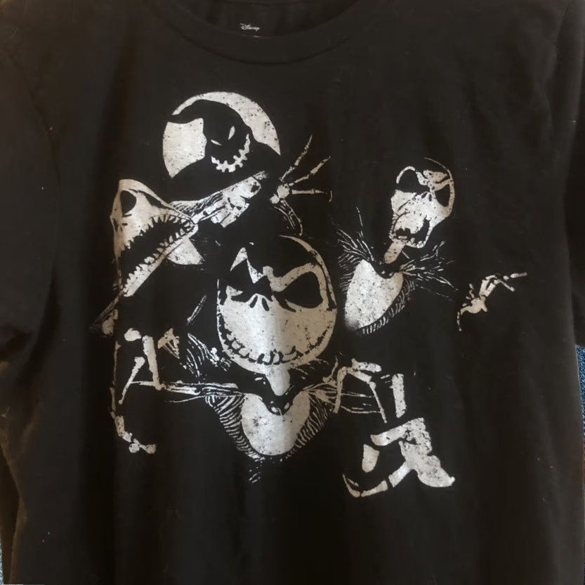 Disney Disney The Nightmare Before Christmas Shirt Mens M Black Tee Jack Skellington Halloween Movie Shirt Mens Size US M / EU 48-50 / 2 - 1 Thumbnail