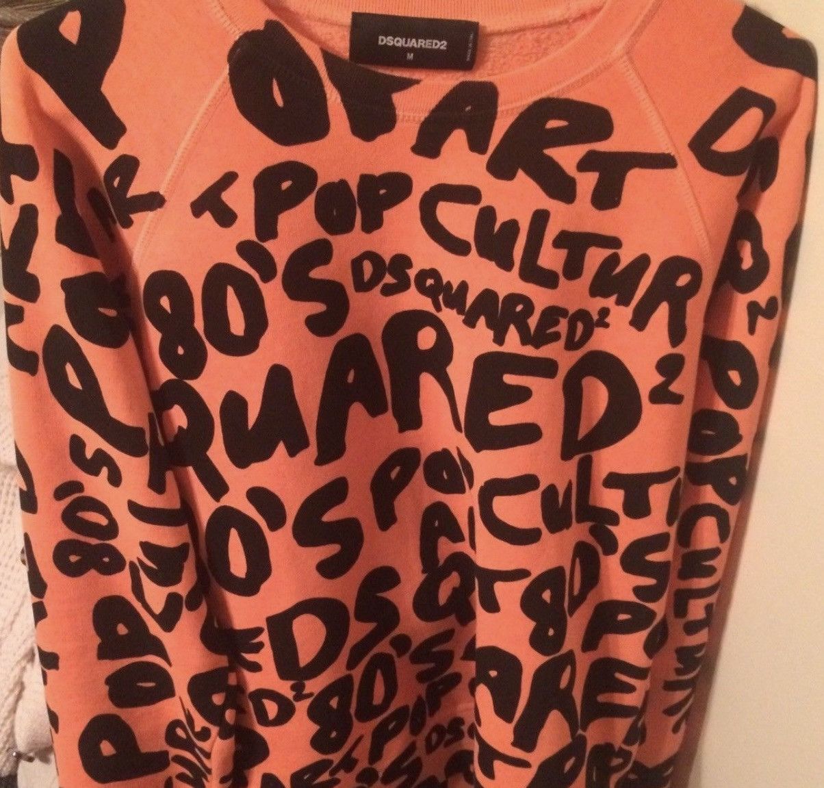 Dsquared2 Dsquared Pop Culture Orange Crewneck Size US M / EU 48-50 / 2 - 3 Thumbnail