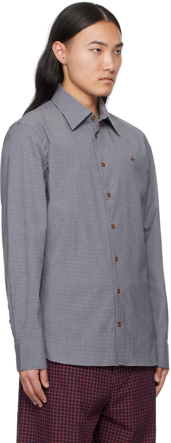 Vivienne Westwood o1y0525 Checked Shirt in Gray/White Size US L / EU 52-54 / 3 - 2 Thumbnail