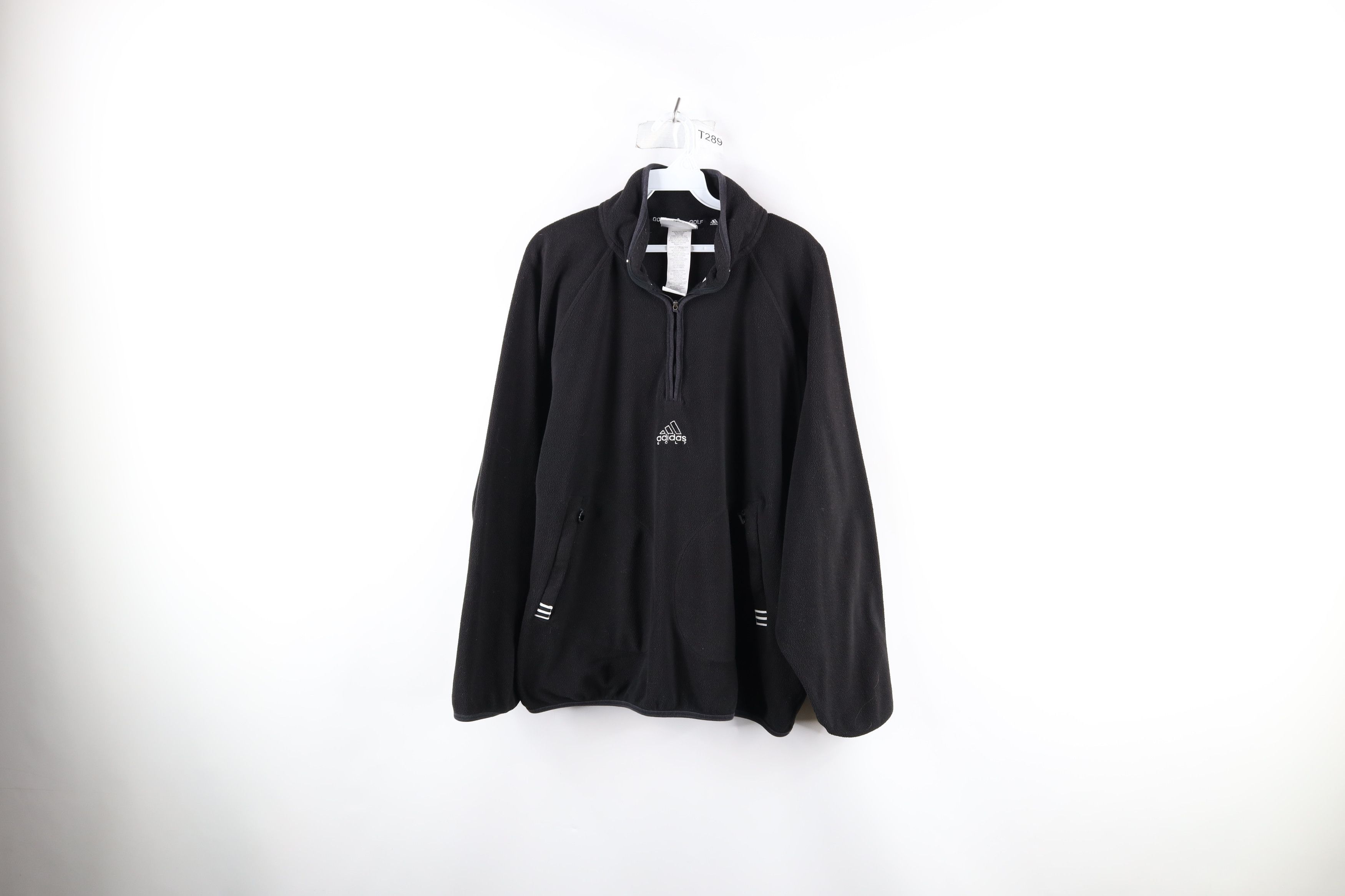Adidas Vintage 90s Adidas Golf Half Zip Fleece Pullover Sweater Size US S / EU 44-46 / 1 - 1 Thumbnail