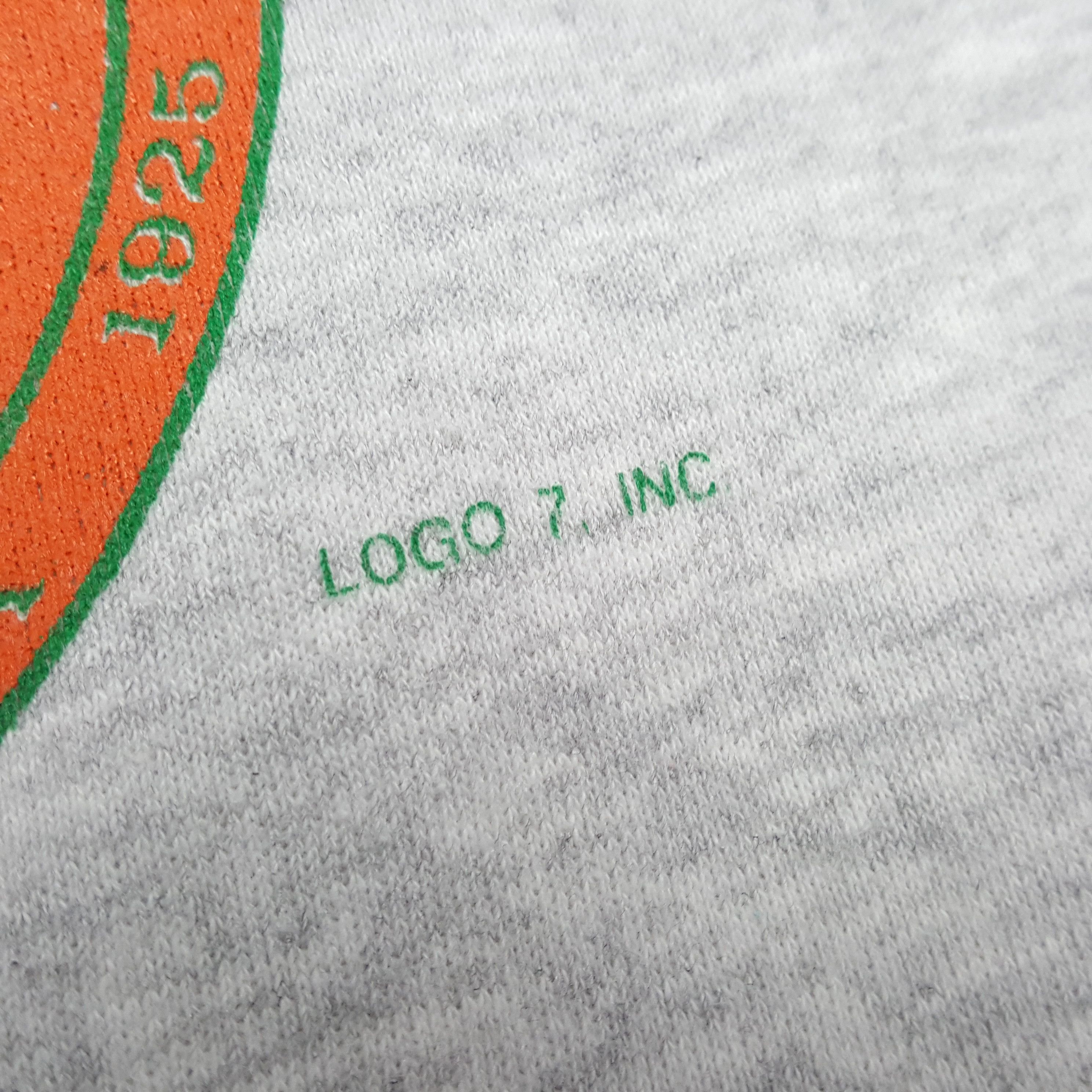 Vintage UNIVERSITY OF MIAMI Center Design Vintage Sweatshirt Size US XL / EU 56 / 4 - 7 Thumbnail