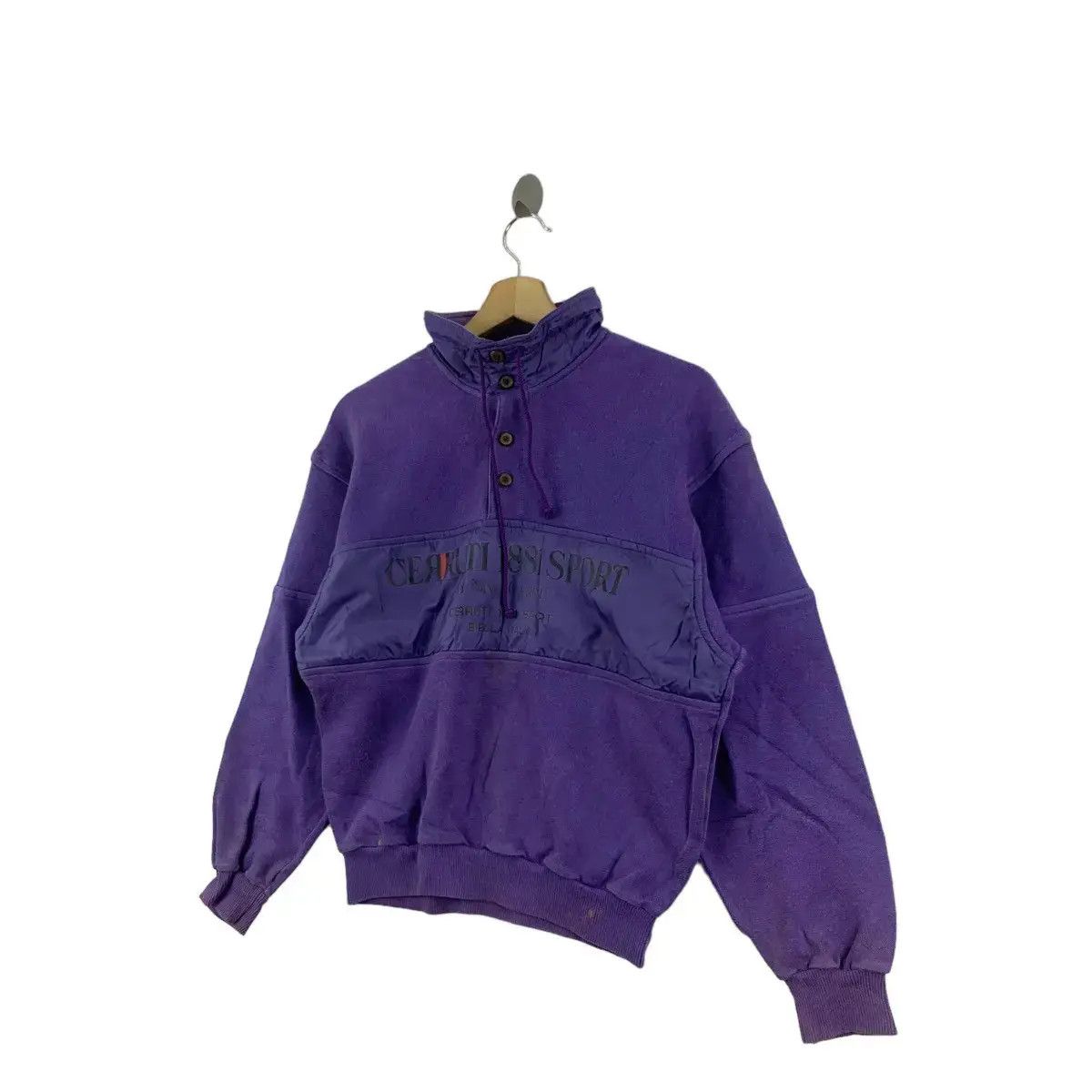 Cerruti 1881 Vtg 90’ CERRUTI 1881 PARIS Sport Collection Henley Sweater Size L / US 10 / IT 46 - 4 Thumbnail