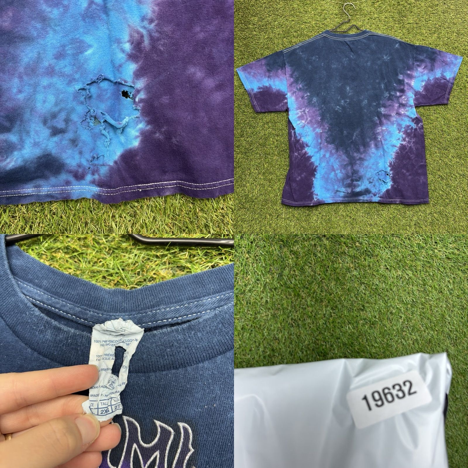 Liquid Blue Jimi Hendrix Purple Haze Shirt Mens 2XL Liquid Blue Tie Dye Band Tour Graphic Size US XXL / EU 58 / 5 - 8 Thumbnail