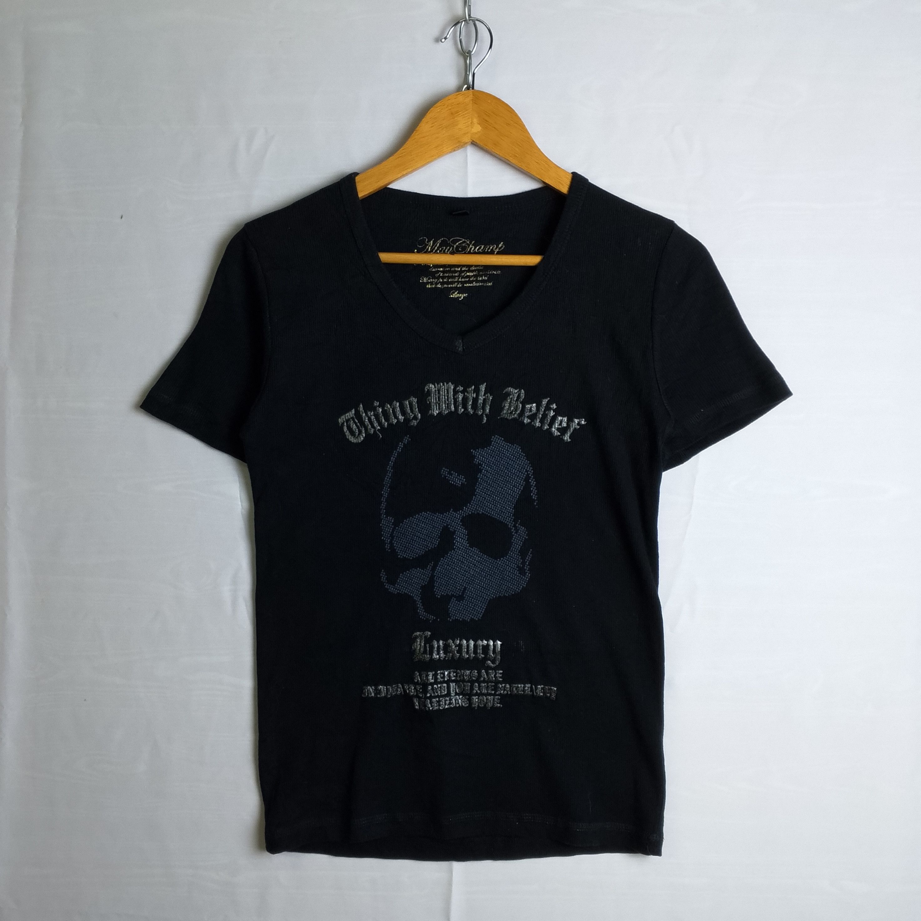 If Six Was Nine May Champ Crazy Big Skull Tee Size US S / EU 44-46 / 1 - 1 Thumbnail