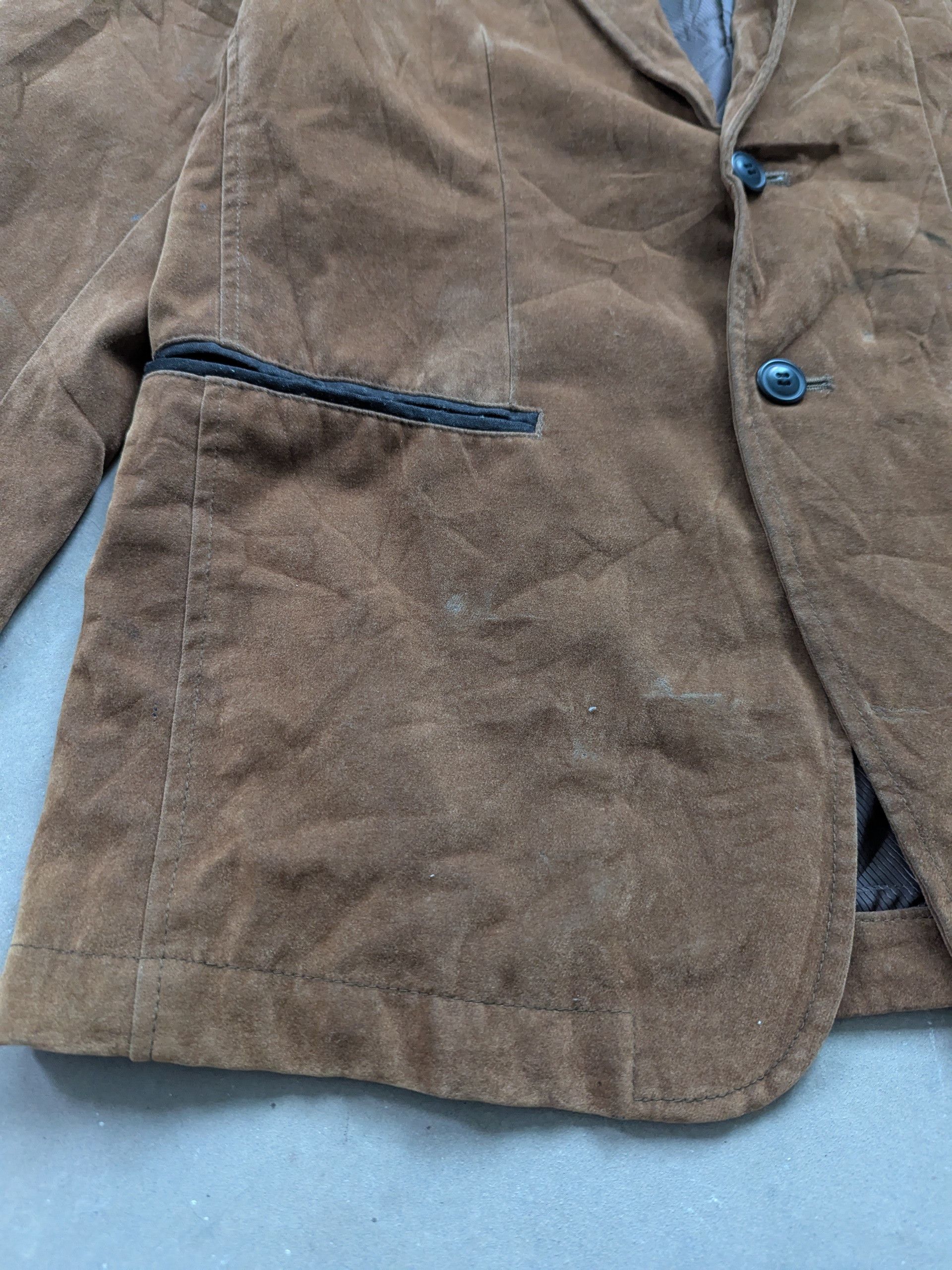 Japanese Brand × Velvet × Vintage Vintage 1990s Velvet Blazer Brown by Pazzo Size US M / EU 48-50 / 2 - 7 Thumbnail