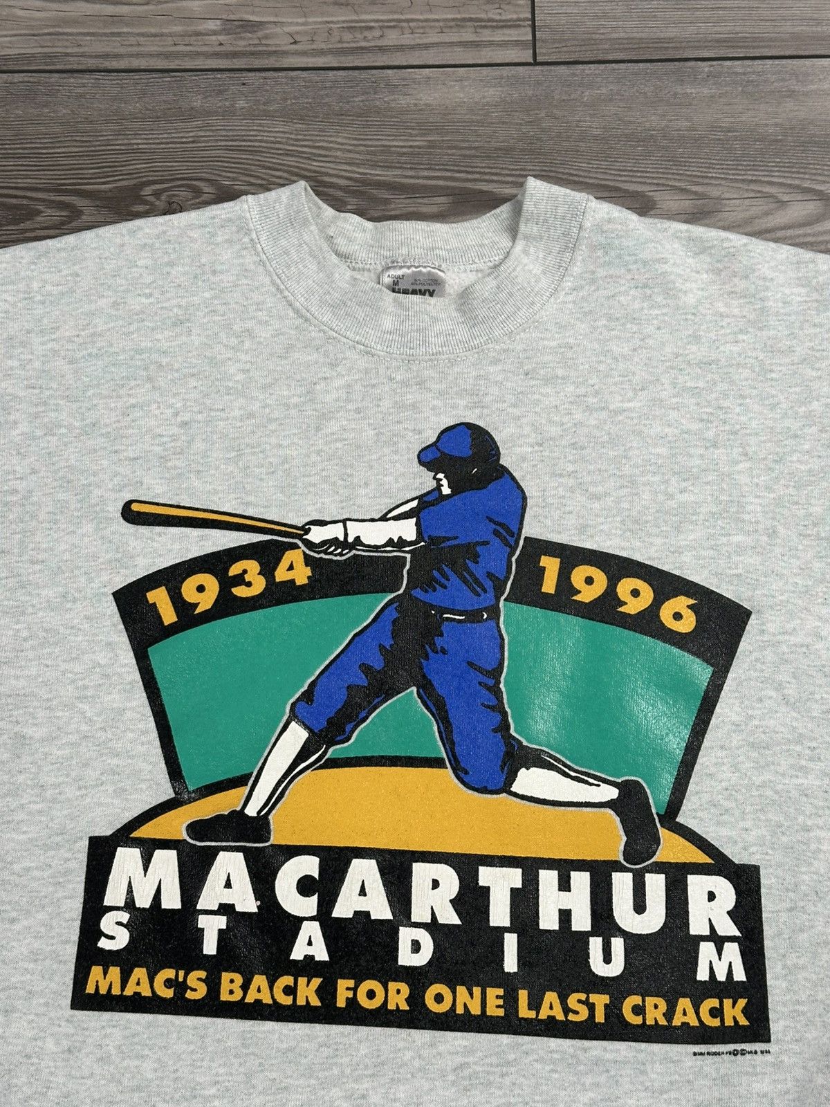 MLB × Vintage Vintage 90’s MacArthur Stadium Macs Back Baseball Crewneck Size US M / EU 48-50 / 2 - 2 Thumbnail