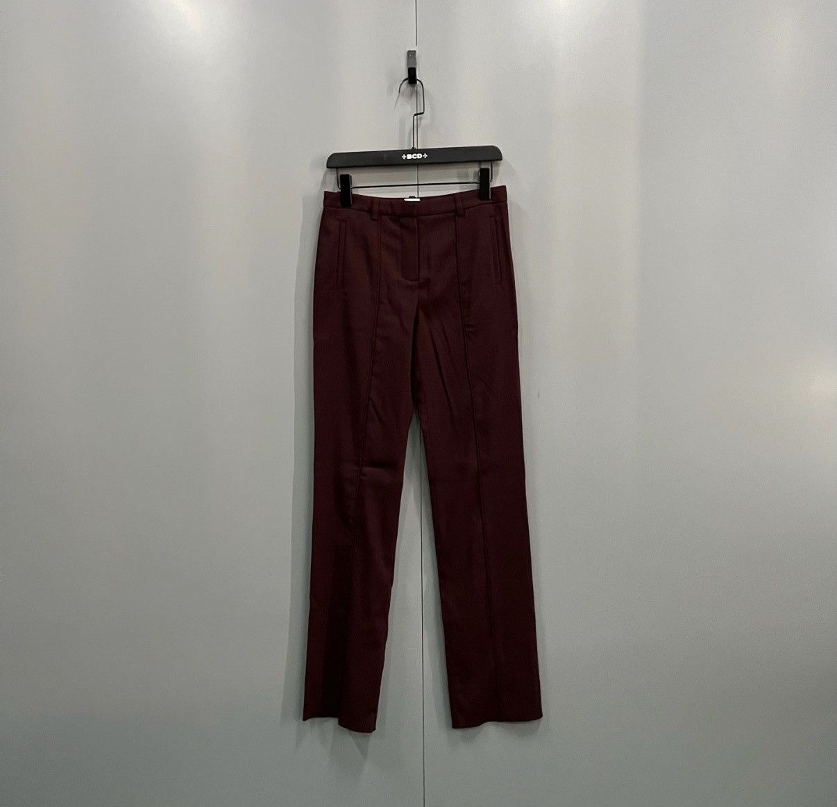 Hermes Hermès Deep Red Straight-leg Trousers J41 Size 25" / US 0 / IT 36 - 1 Thumbnail