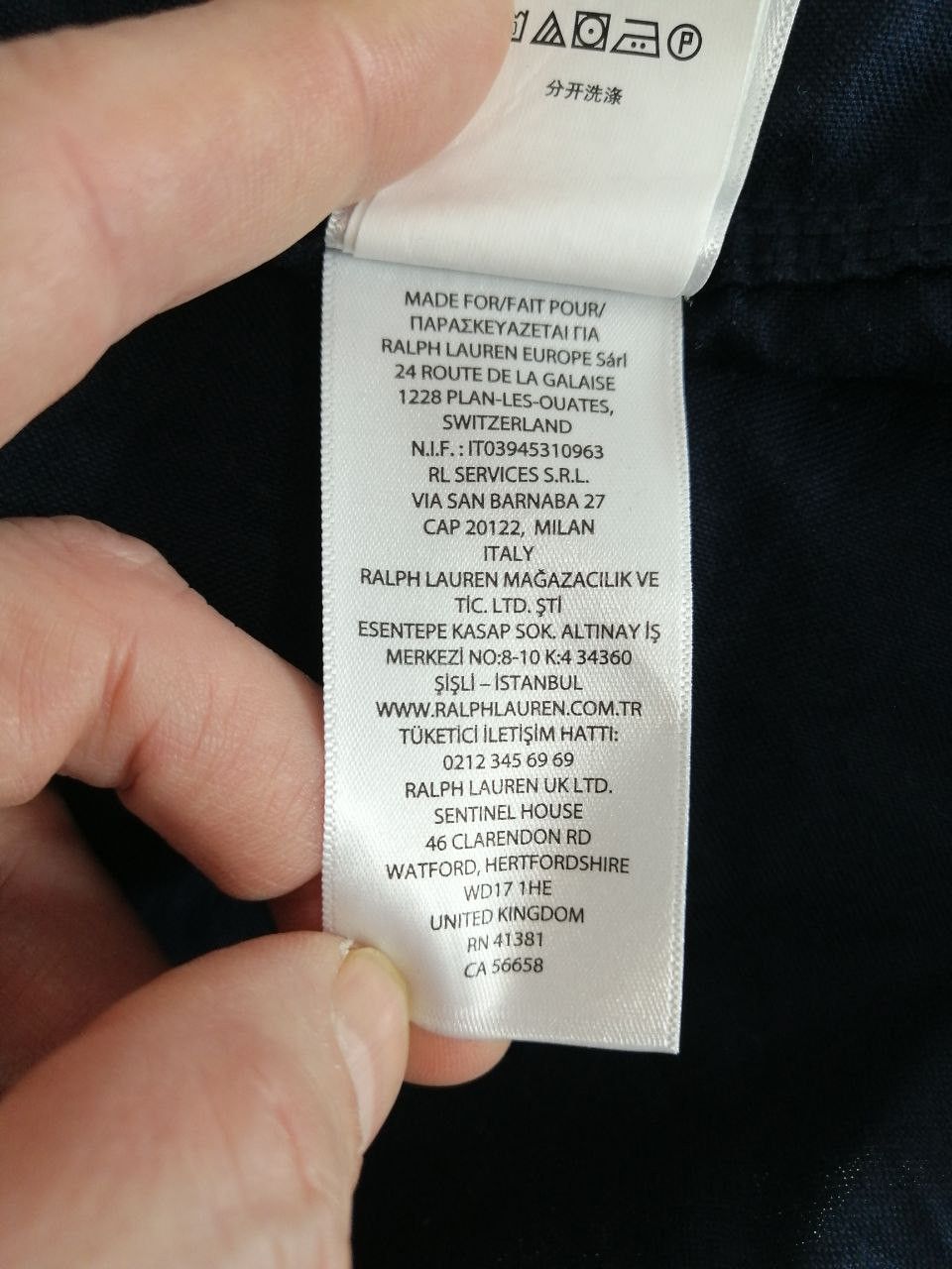 Polo Ralph Lauren Dark Blue Polo Shirt Ralph Lauren Size M Size US M / EU 48-50 / 2 - 9 Thumbnail