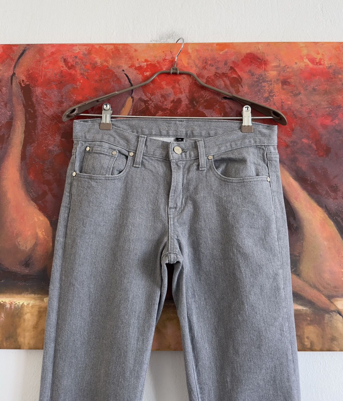 Ralph Lauren Ralph Lauren 888 Gray Denim Jeans Size 29 Size 29" - 5 Thumbnail