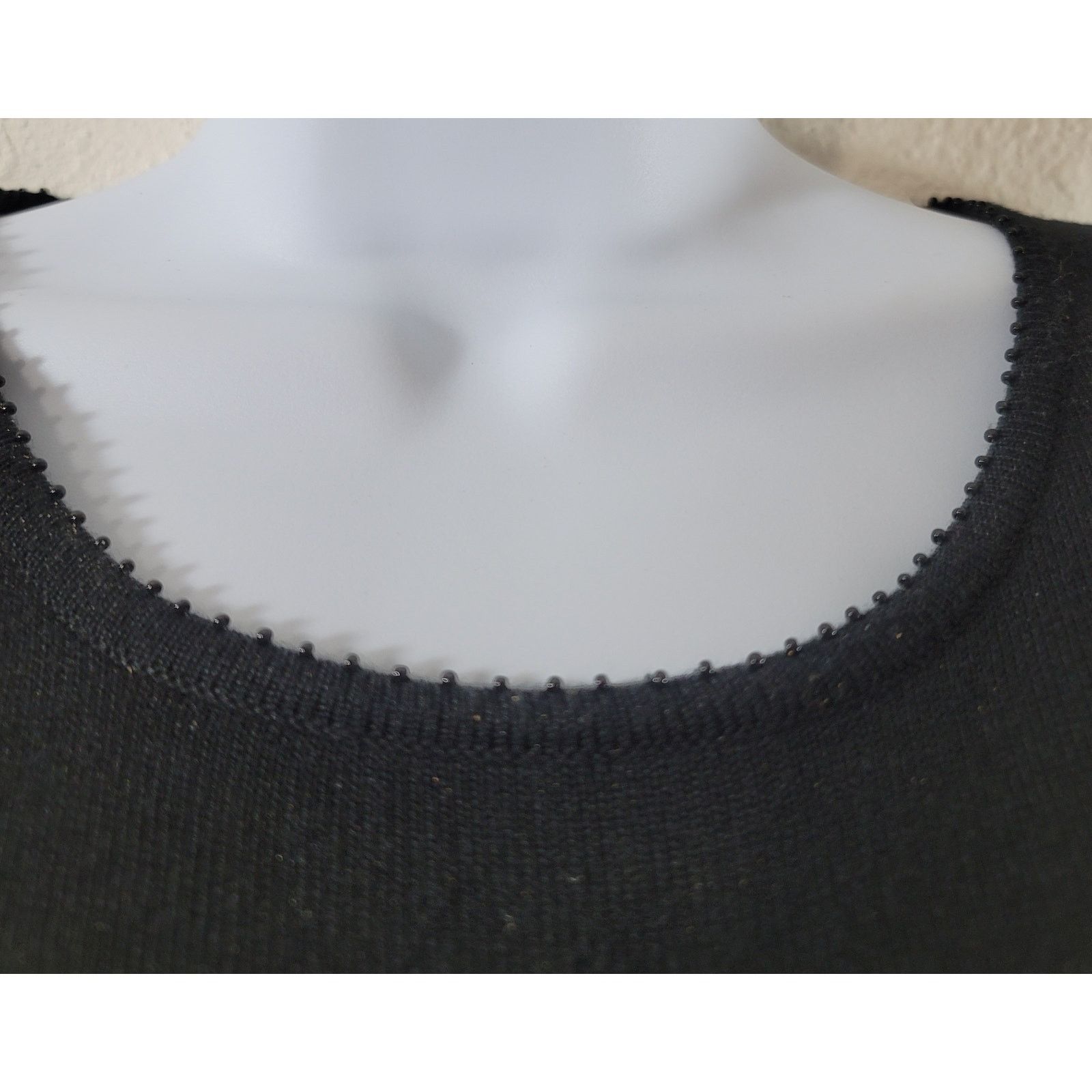 Other Judith Hart Black Small Beaded Round Neck Top XL Lightweight Size XL / US 12-14 / IT 48-50 - 2 Thumbnail