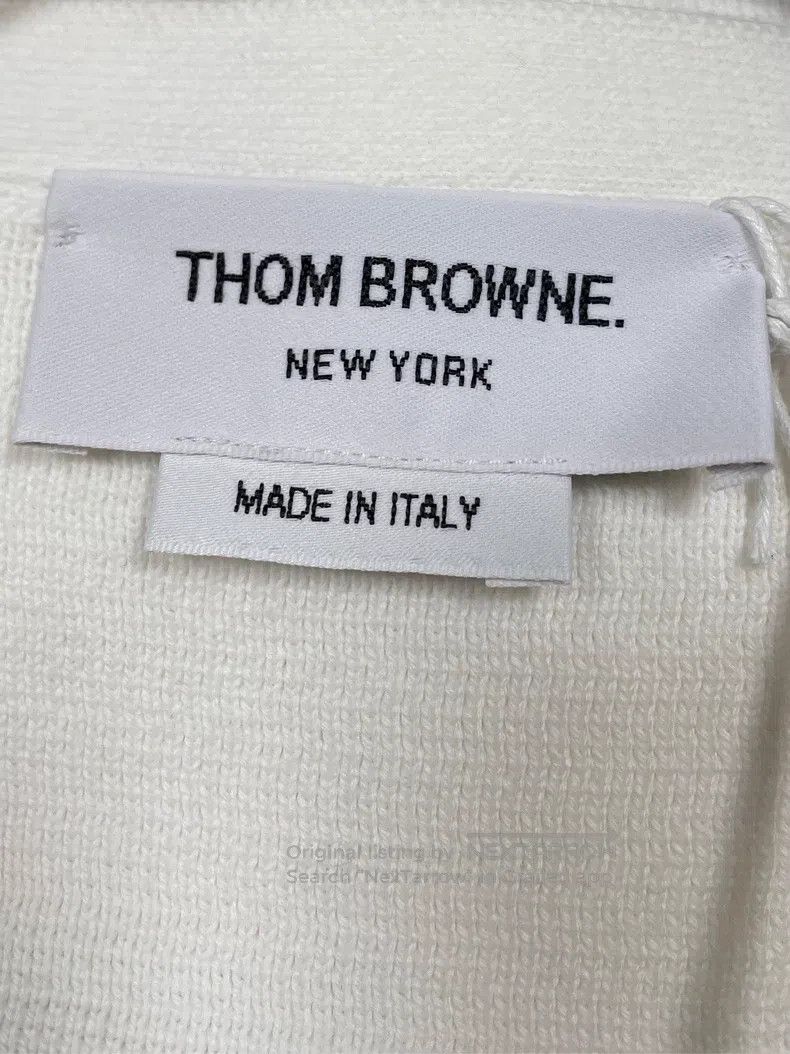 Thom Browne Thom Browne White Knit Cardigan Size US XL / EU 56 / 4 - 5 Thumbnail
