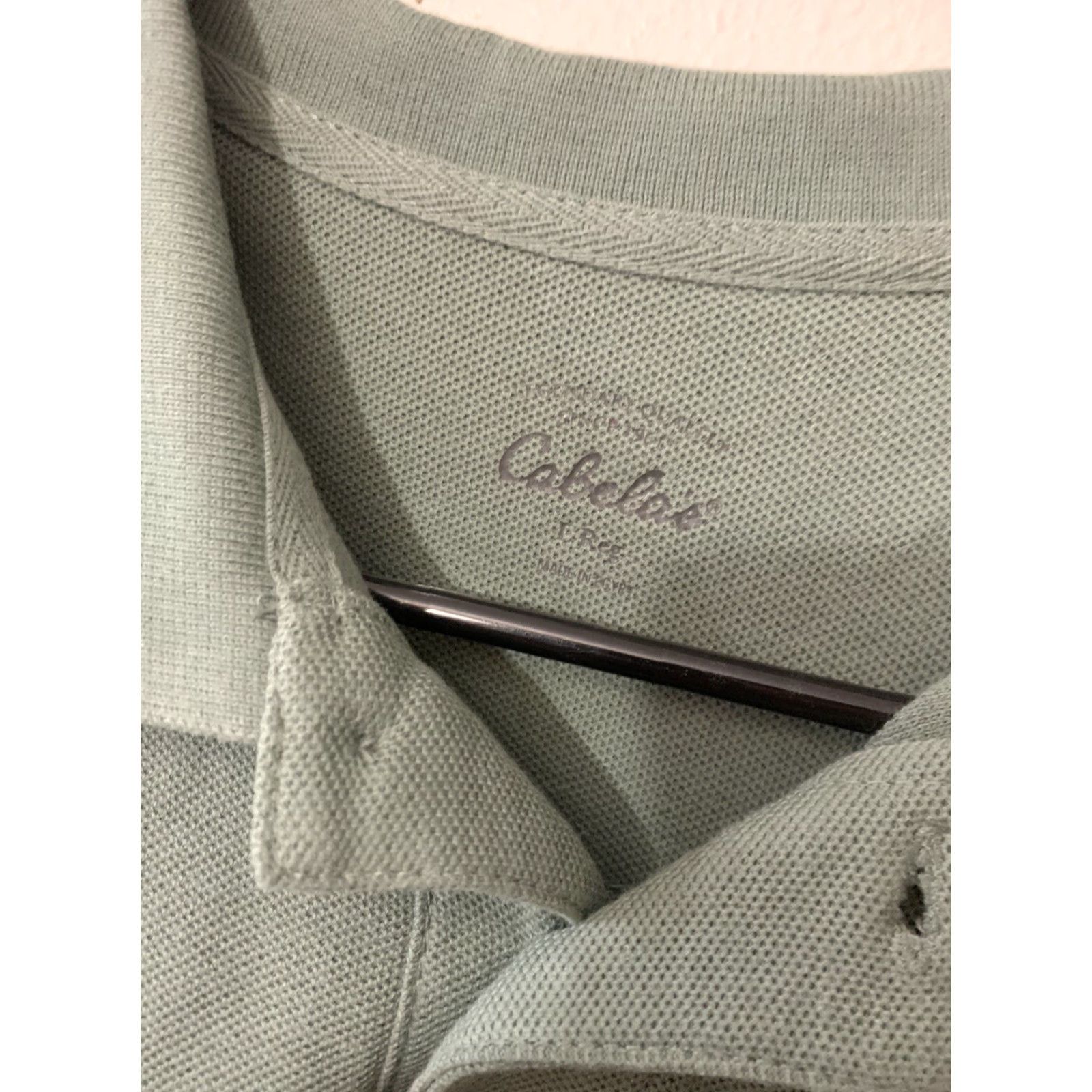 Vintage Cabela's Men Army Green Collared Polo Shirt Size L Reg 100% Cotton Pre-owned Size US L / EU 52-54 / 3 - 2 Thumbnail