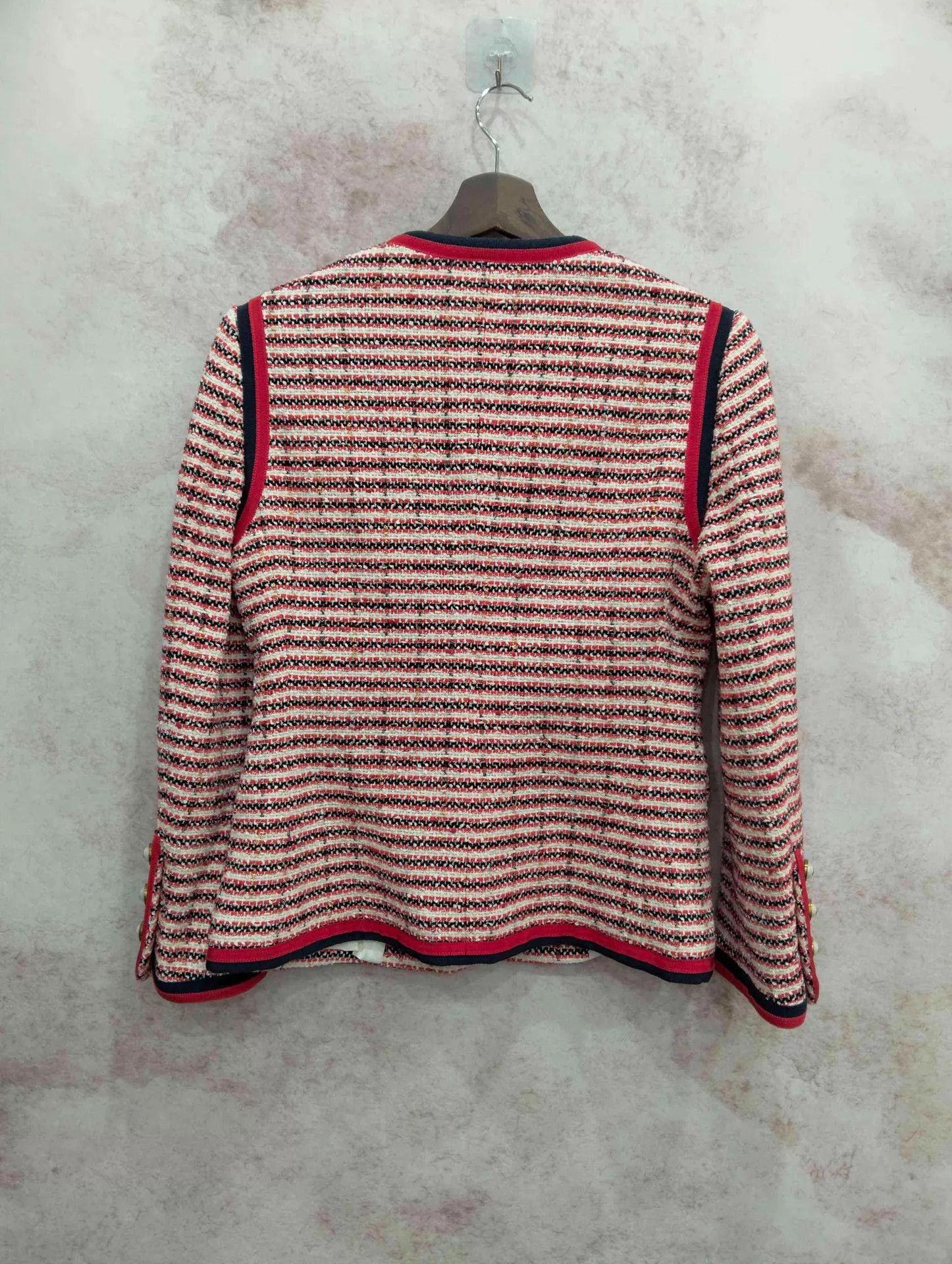 Gucci Gucci Red Stripe Tweed Jacket 42 Size M / US 6-8 / IT 42-44 - 2 Thumbnail