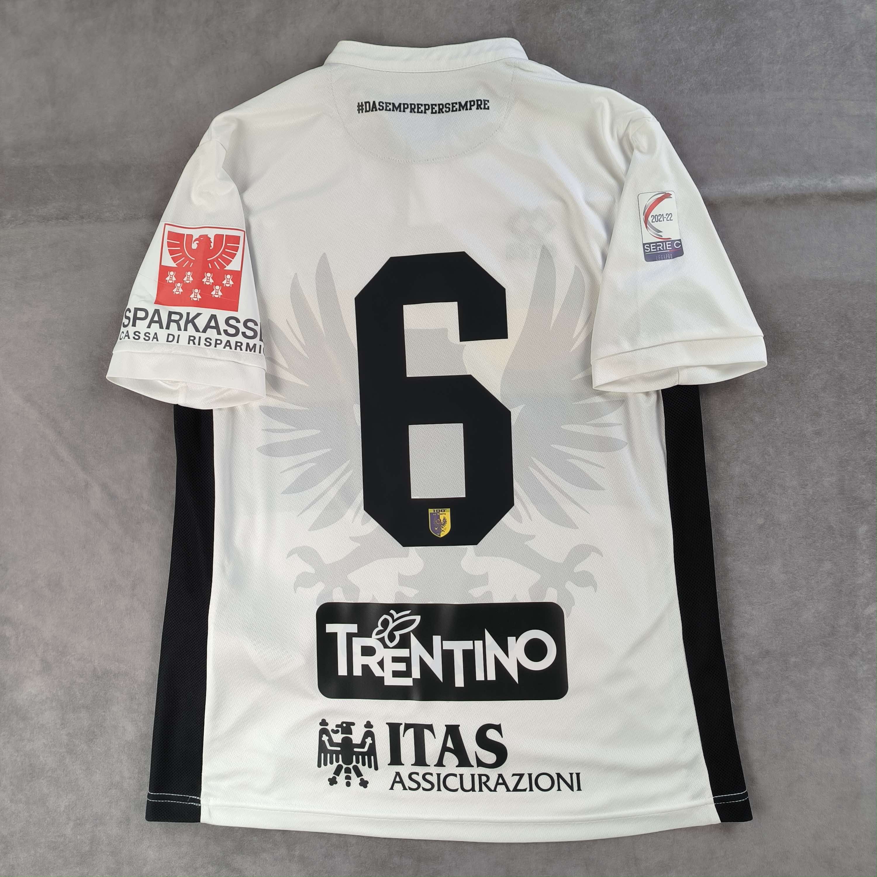 Errea AC Trento 2021-22 Errea away #6 football jersey shirt size M Size US M / EU 48-50 / 2 - 2 Thumbnail
