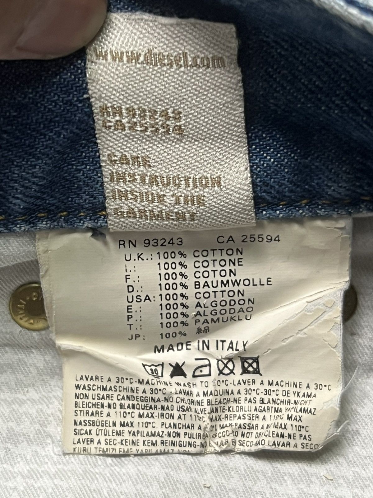Diesel Flared Vintage Diesel Louvely Italy - Faded Wash Jeans Size 29" - 13 Thumbnail