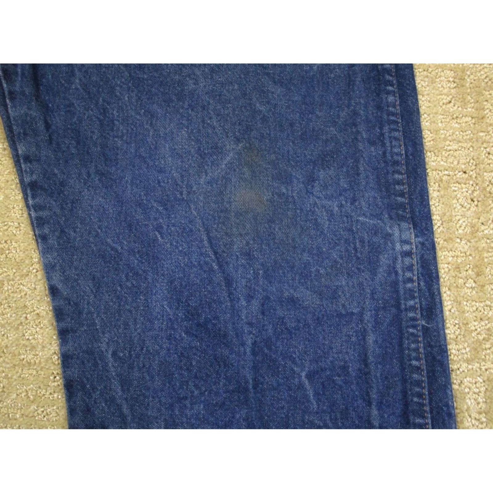 Wrangler Wrangler Jeans Men Cowboy Cut Original Fit Blue Dark Wash 44x32 Western Pants Size US 44 / EU 60 - 3 Thumbnail
