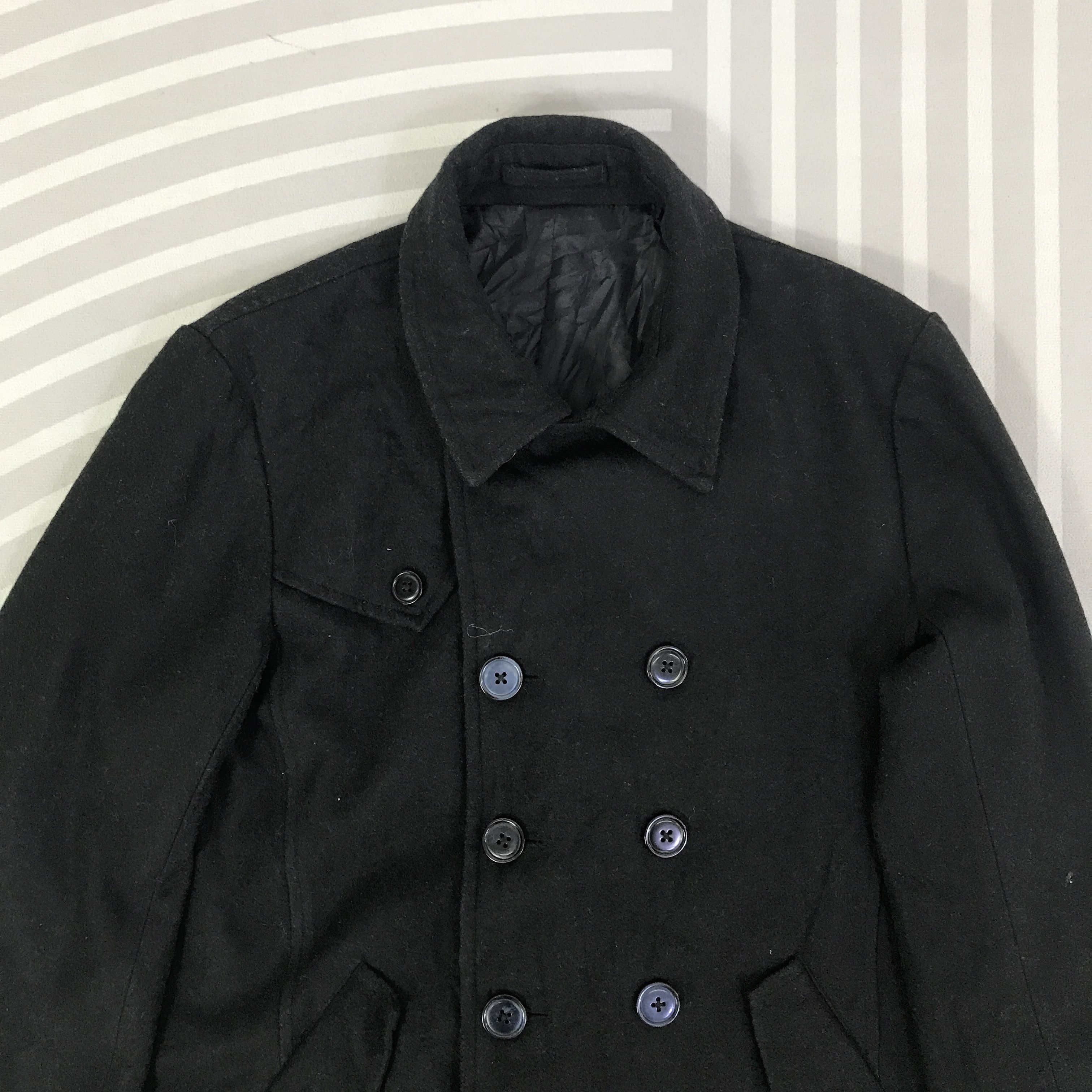 semanticdesign Semantic Design Wool double Berated Coat Jacket K85B16 Size US L / EU 52-54 / 3 - 2 Thumbnail