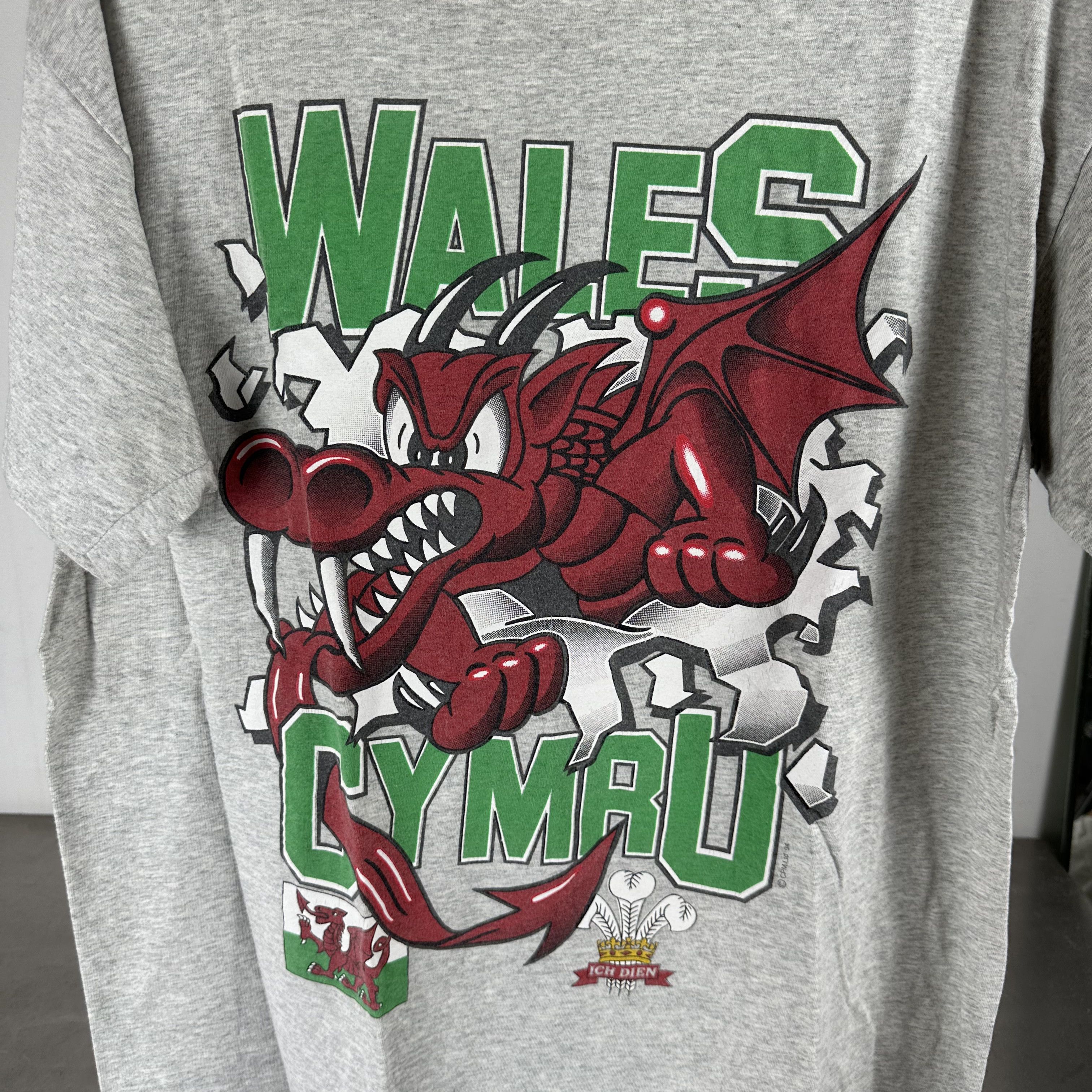 Vintage 1994 Wales Cymru Rugby Breakthrough Double Sided T-shirt Size US XL / EU 56 / 4 - 2 Thumbnail