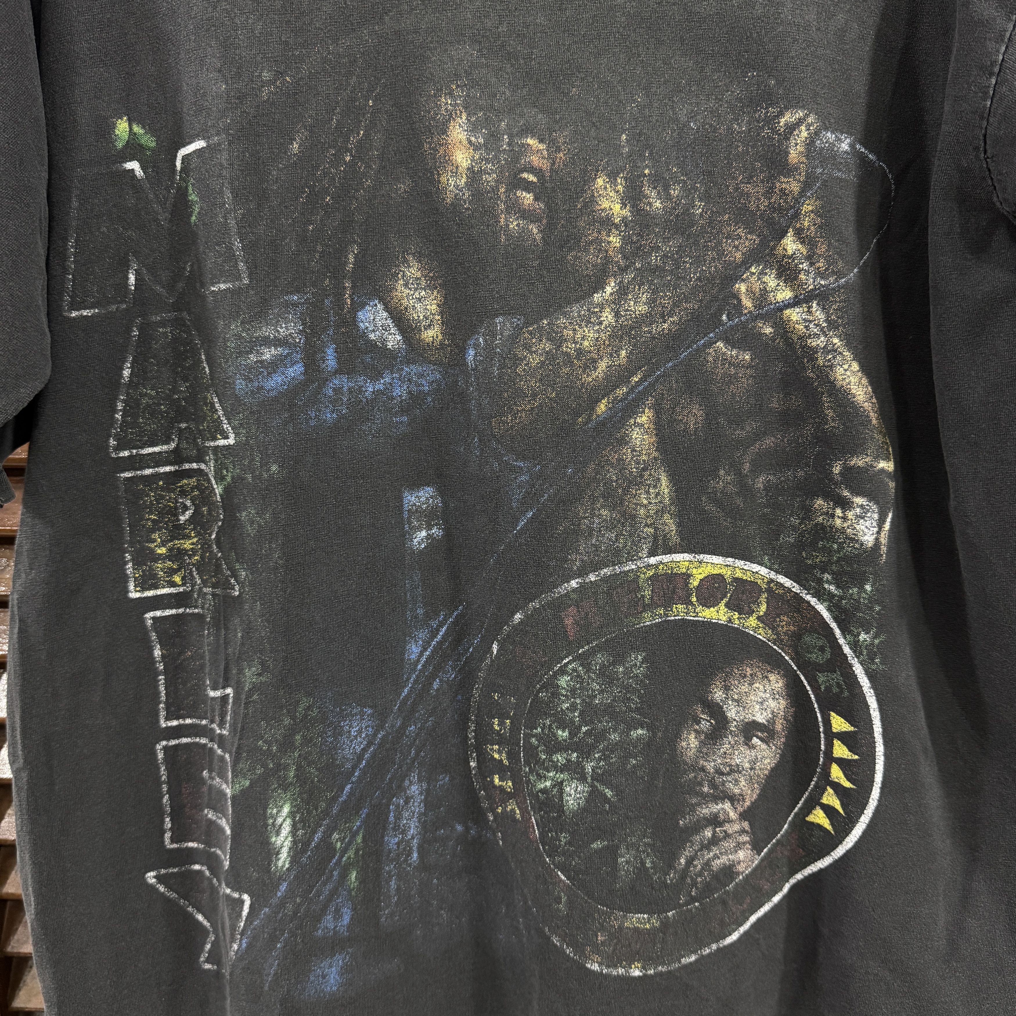 Bob Marley Late 90s/early 00s Bob Marley "Songs of Freedom" Rap Tee Size US L / EU 52-54 / 3 - 3 Thumbnail