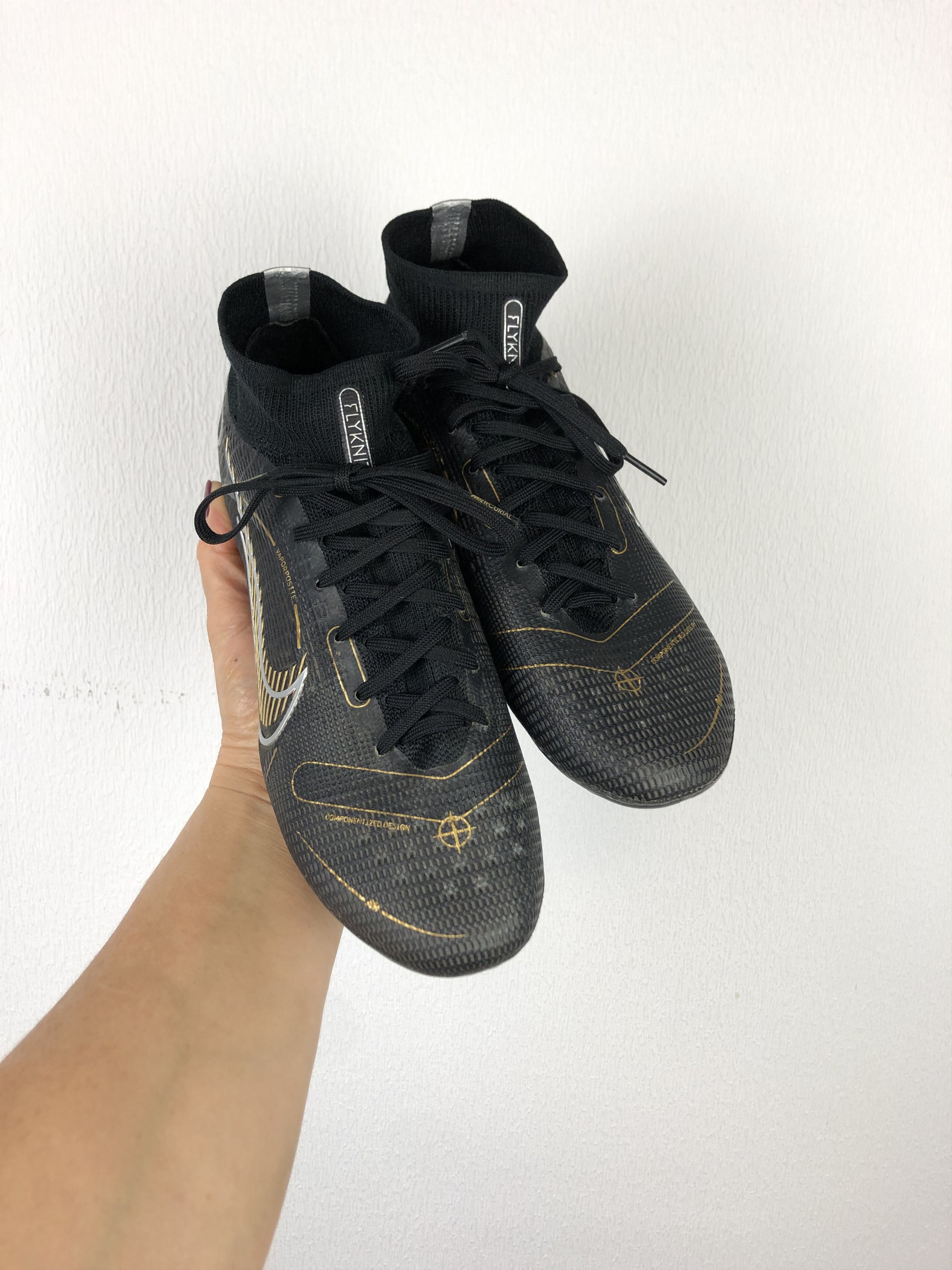 Nike Nike Mercurial Superfly 8 Elite FG Black Cave Stone Boots Size US 6.5 / EU 39-40 - 1 Thumbnail