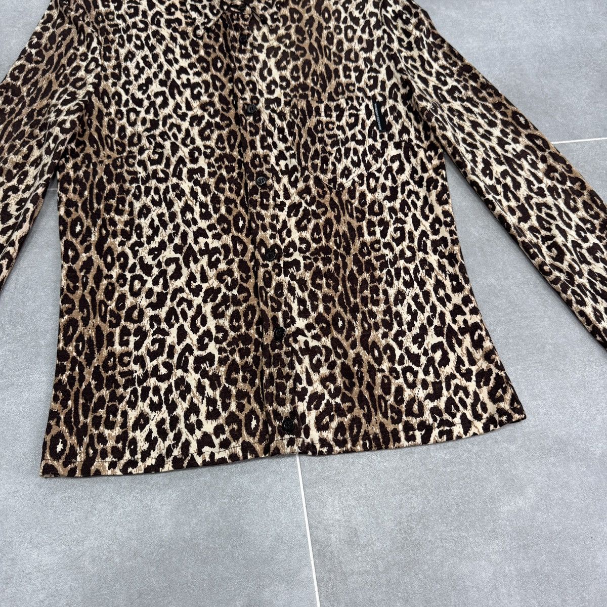 Dolce & Gabbana Vintage Dolce & Gabbana Jeans Wool Button Blouse Leopard Size M / US 6-8 / IT 42-44 - 5 Thumbnail