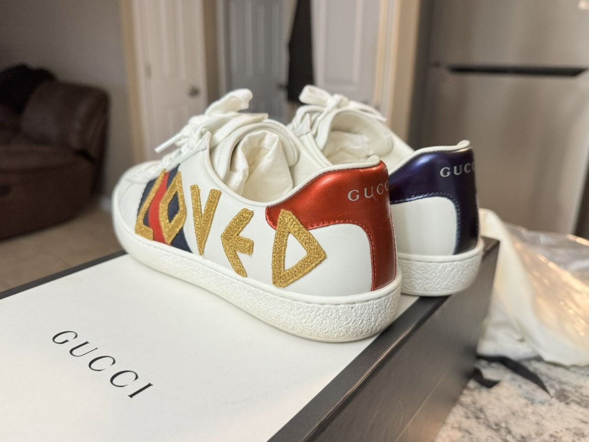 Gucci Gucci Ace embroidered “Loved” sneaker | Grailed
