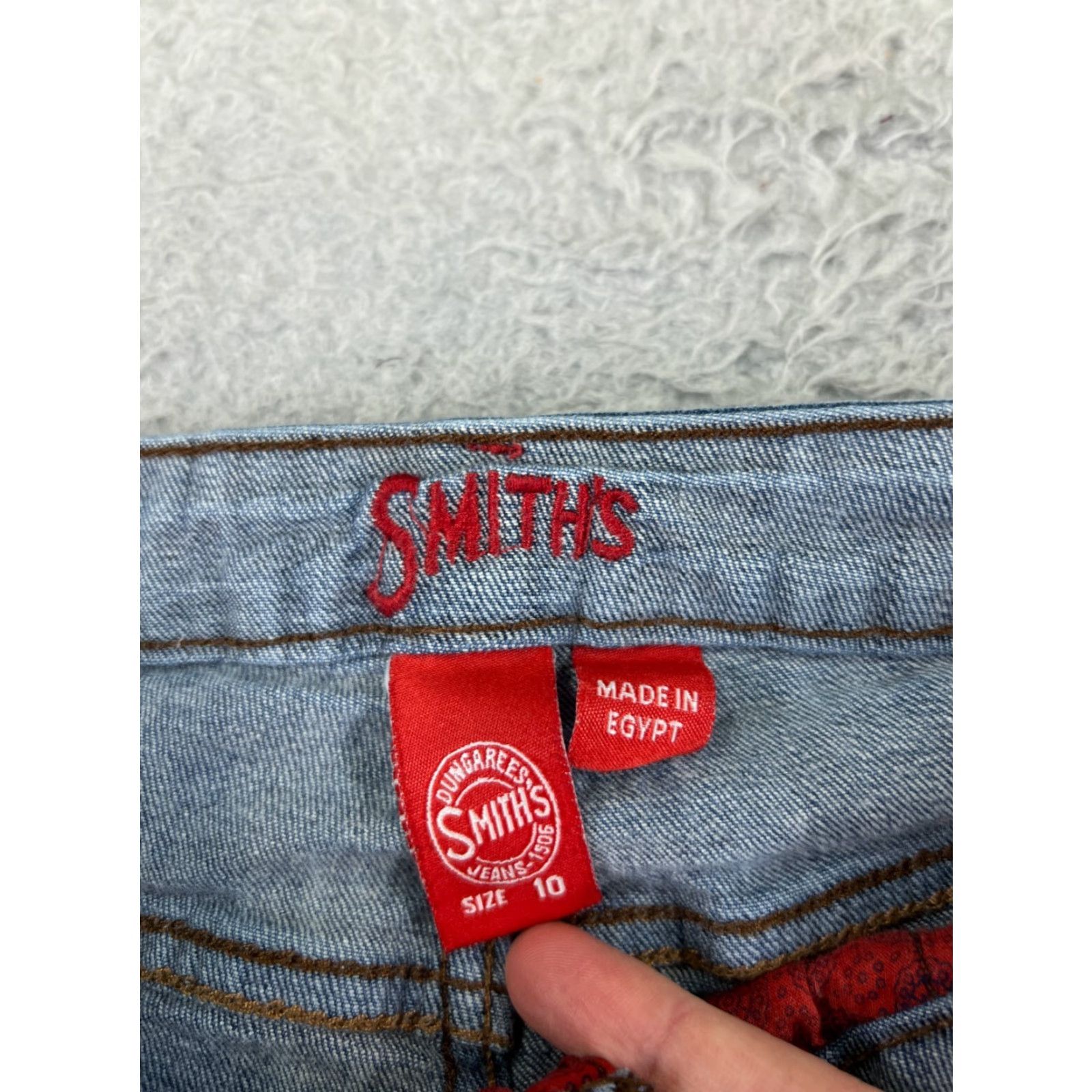 Vintage Smiths Jeans Women Jeans Bootcut Mid Rise 29x29 Blue Denim Cotton Blend 10 Regular 5-Pocket Size 32" / US 10 / IT 46 - 6 Thumbnail