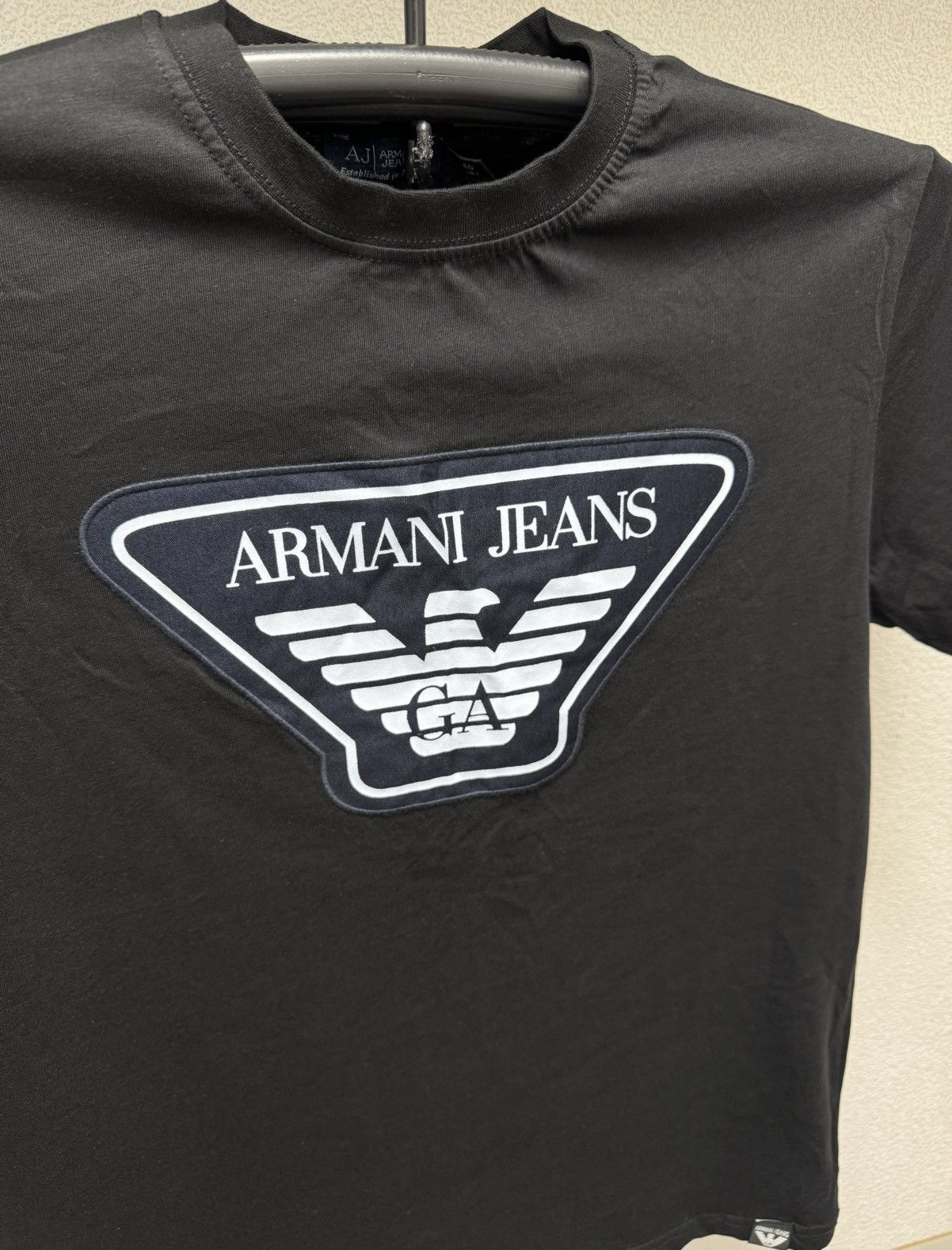 Armani Armani Jeans big logo t-shirt L sz Size US L / EU 52-54 / 3 - 6 Thumbnail