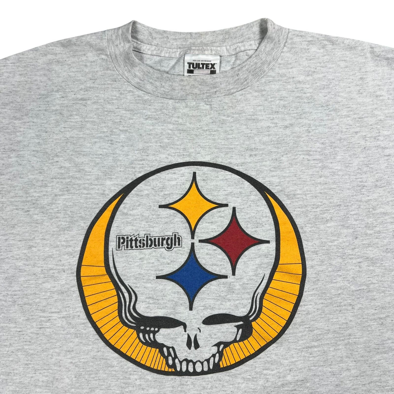 Band Tees × Grateful Dead × NFL 90s Grateful Dead Pittsburgh Steelers Stealie band tee Size US XL / EU 56 / 4 - 2 Thumbnail