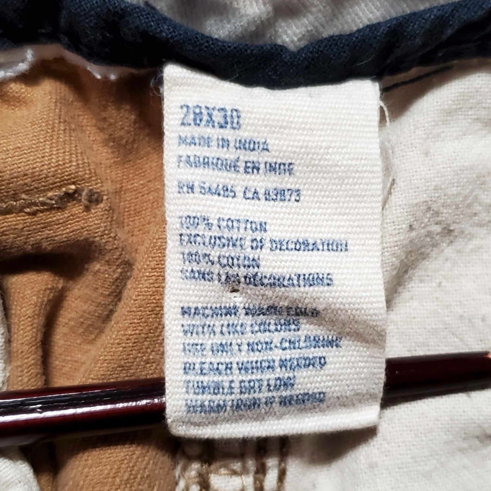 American Eagle Outfitters VINTAGE American Eagle Relaxed Straight Khaki Pants Mens Beige 100% Cotton Regular Size 29 28x30 28x30 Chinos 28 Size US 29 - 3 Thumbnail