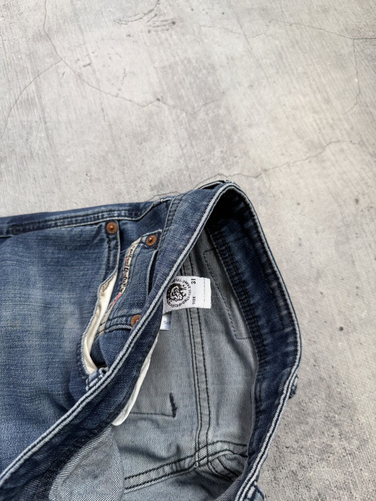 Diesel Vintage Diesel Jeans Faded Washed Distressed Japanese Wide Size US 31 - 6 Thumbnail