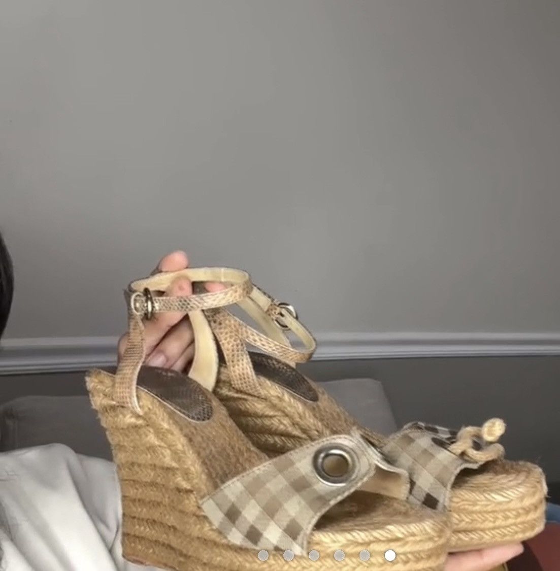 Burberry Authentic Burberry Vintage Espadrilles Size US 6 / IT 36 - 2 Thumbnail