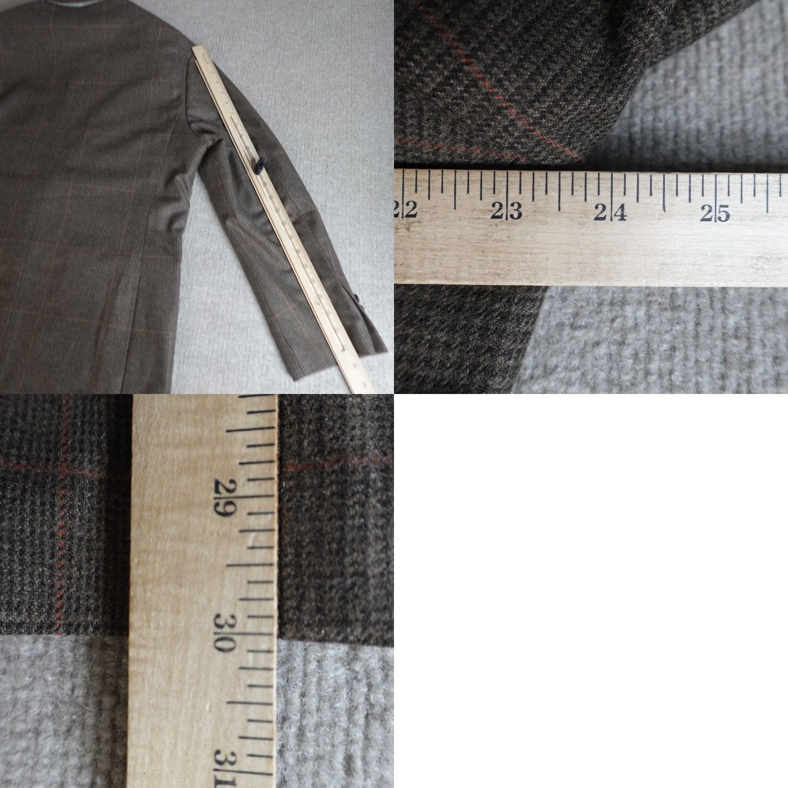 J.Crew J.Crew Blazer 44R Blue Crosby Glen Plaid Jacket/Coat Wool Notch Lapel Two-Button Single-Breasted Mens Regular Fall/Winter Vintage: No Size 44R - 9 Thumbnail