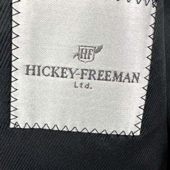 Vintage Hickey Freeman Wool Blazer Adult 42 XLG Dark Grey Worsted 2 Button Suit Coat Men Size 42R - 4 Thumbnail