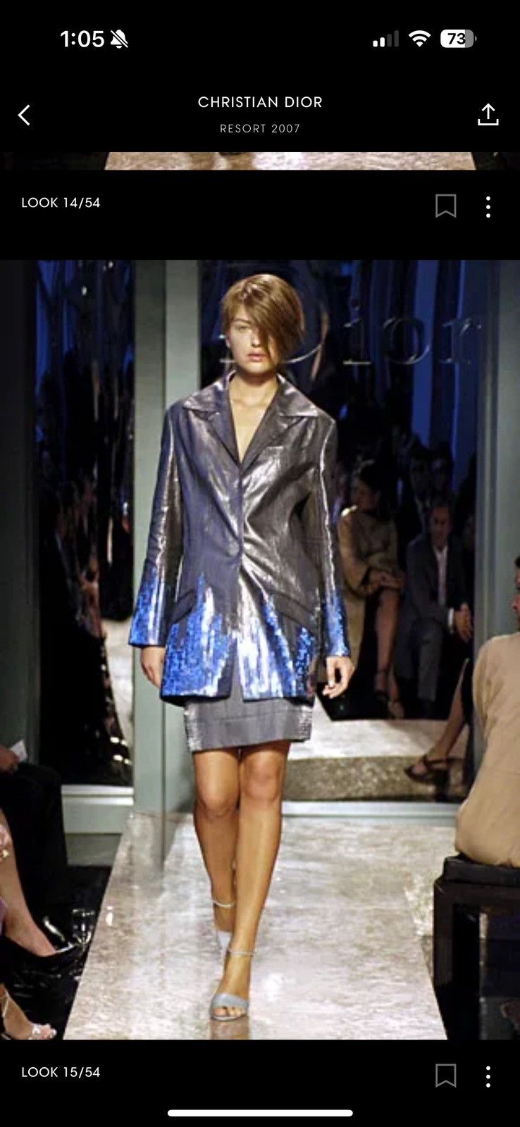 Dior Dior Resort 07 sequin paillette sheer blouse Galliano era Size ONE SIZE - 8 Thumbnail