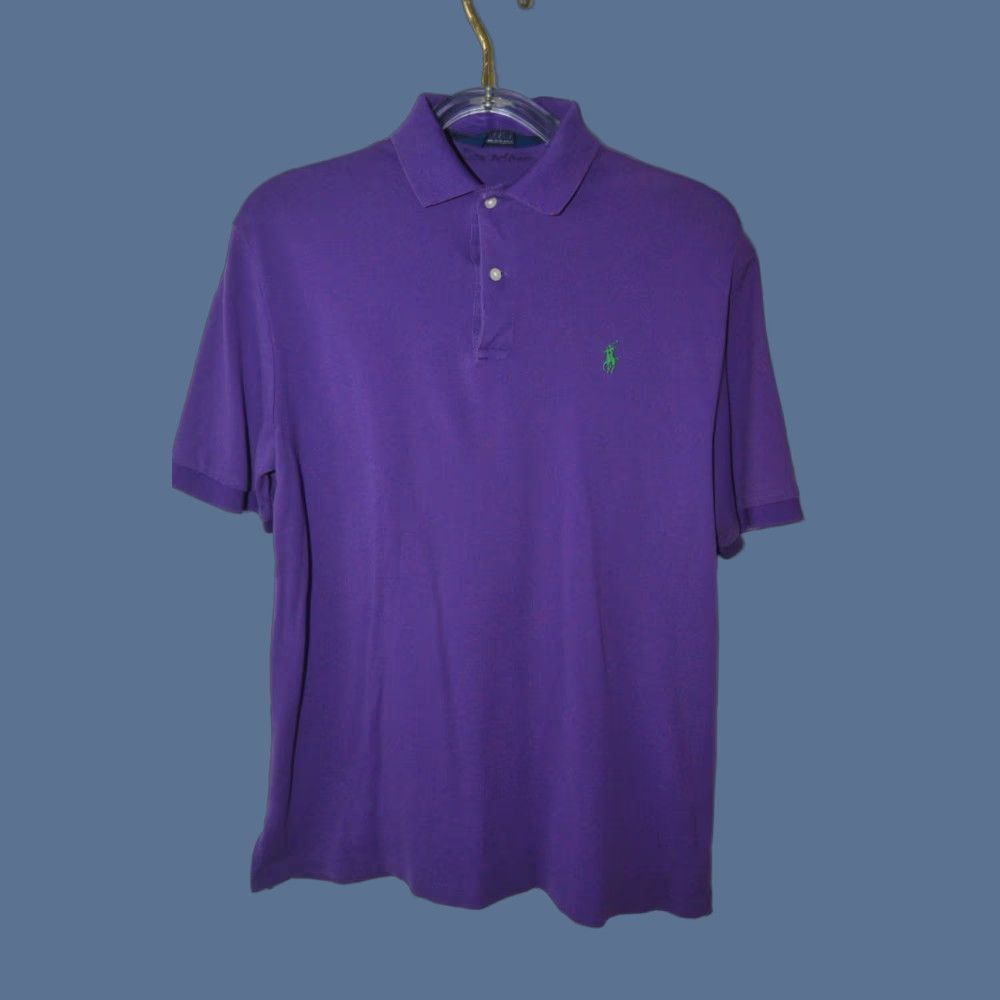 Polo Ralph Lauren Polo Ralph Lauren Polo Shirt Purple SZ L Pro Fit 2 tone Color - Polo Ralph Lauren Polo Golf Mens Shirt L Purple Pro Fit Two Tone Color Size US L / EU 52-54 / 3 - 1 Thumbnail