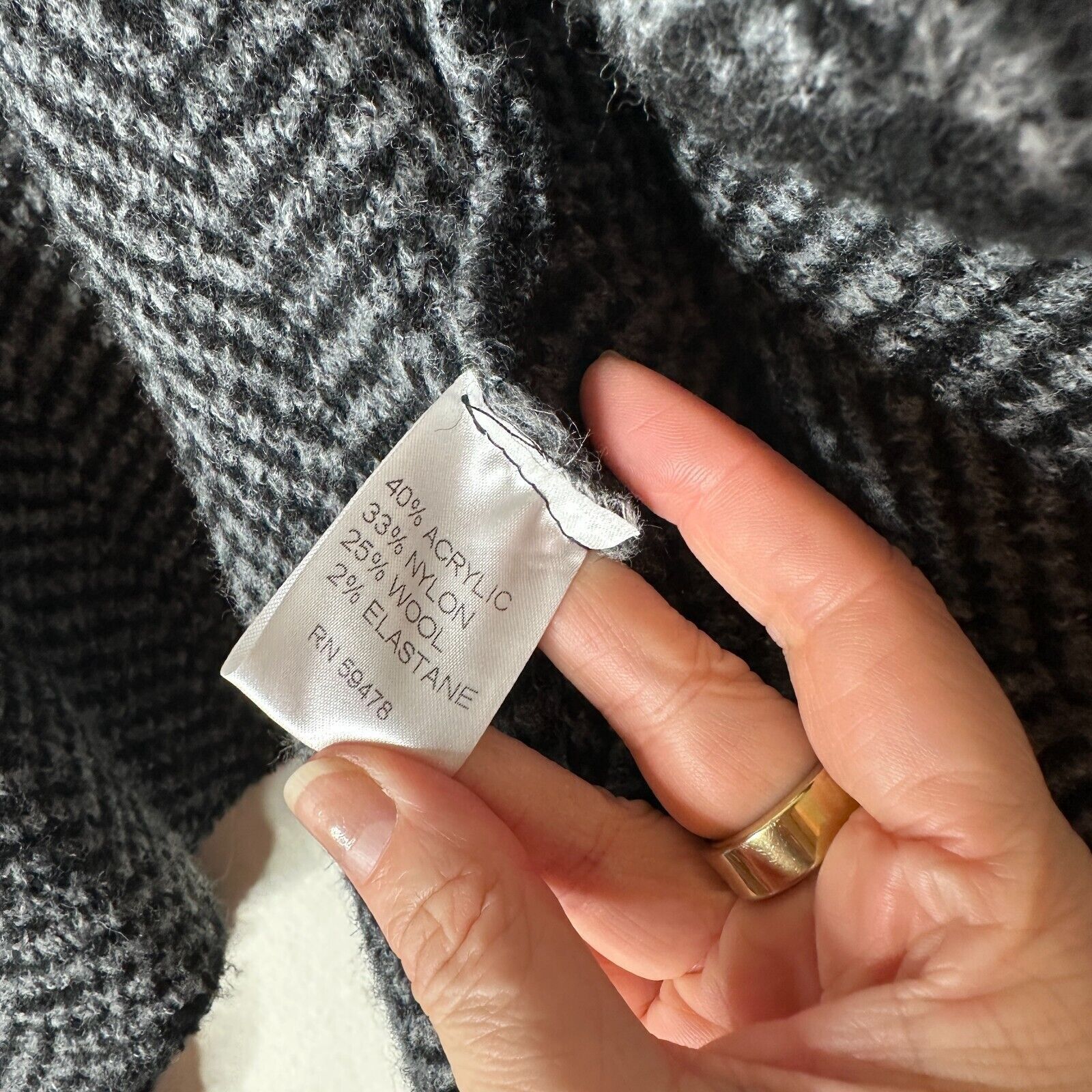 Other Cocogio Herringbone Waterfall Cardigan Asymmetrical Hem L Size L / US 10 / IT 46 - 7 Thumbnail