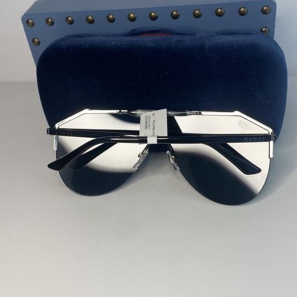 Gucci New - GUCCI Metal Rimless Square Sunglasses GG0291S Black Go Size ONE SIZE - 3 Thumbnail