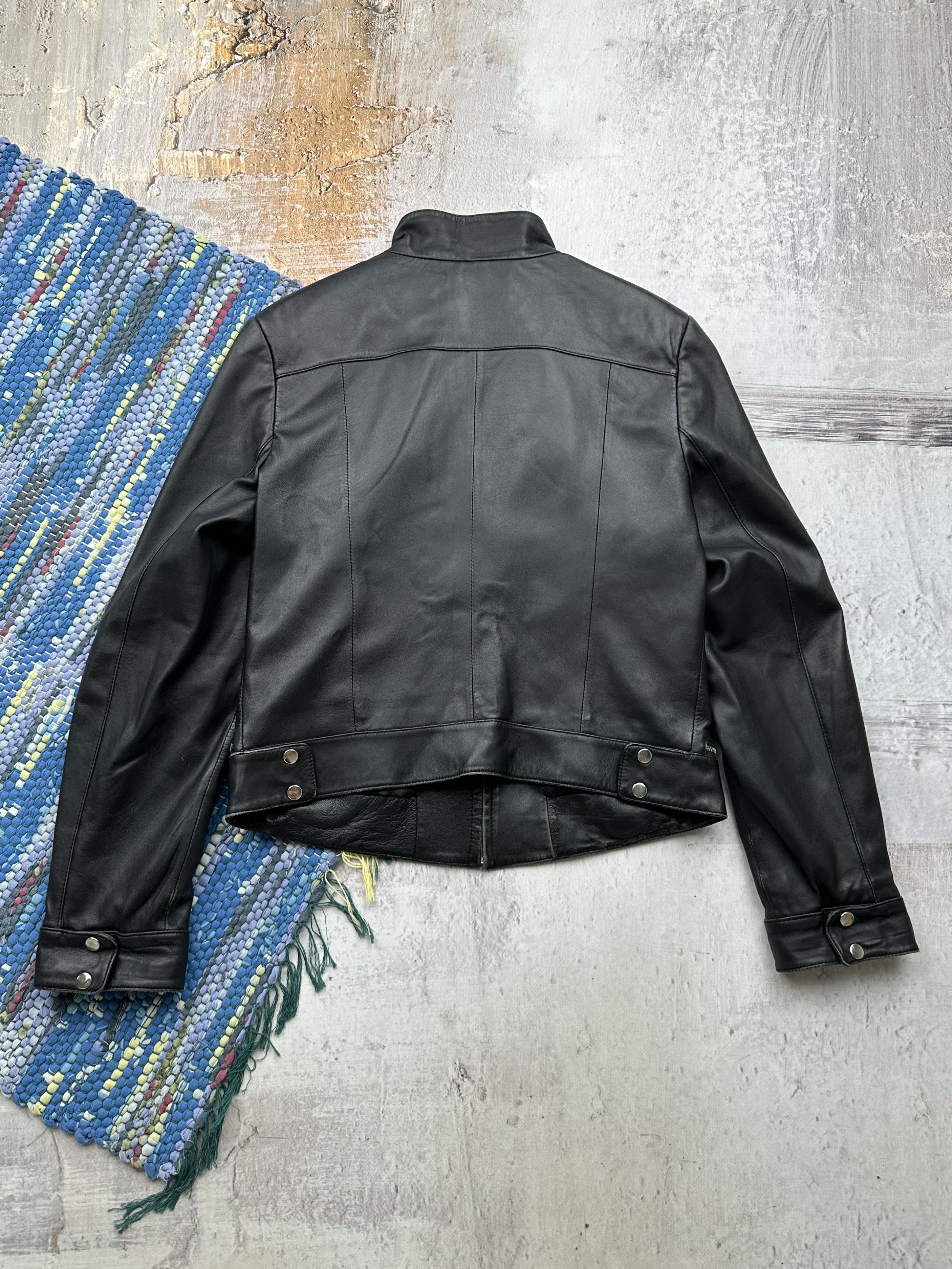Vintage Vintage Leather Jacket A119D15(287) Size M / US 6-8 / IT 42-44 - 6 Thumbnail