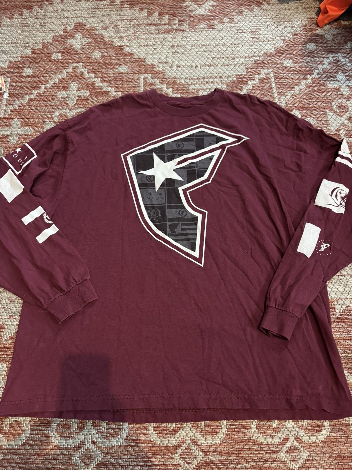 Famous Stars And Straps Famous Stars and Straps 2000s Ls Shirt Maroon 3XL Size US XXL / EU 58 / 5 - 1 Thumbnail