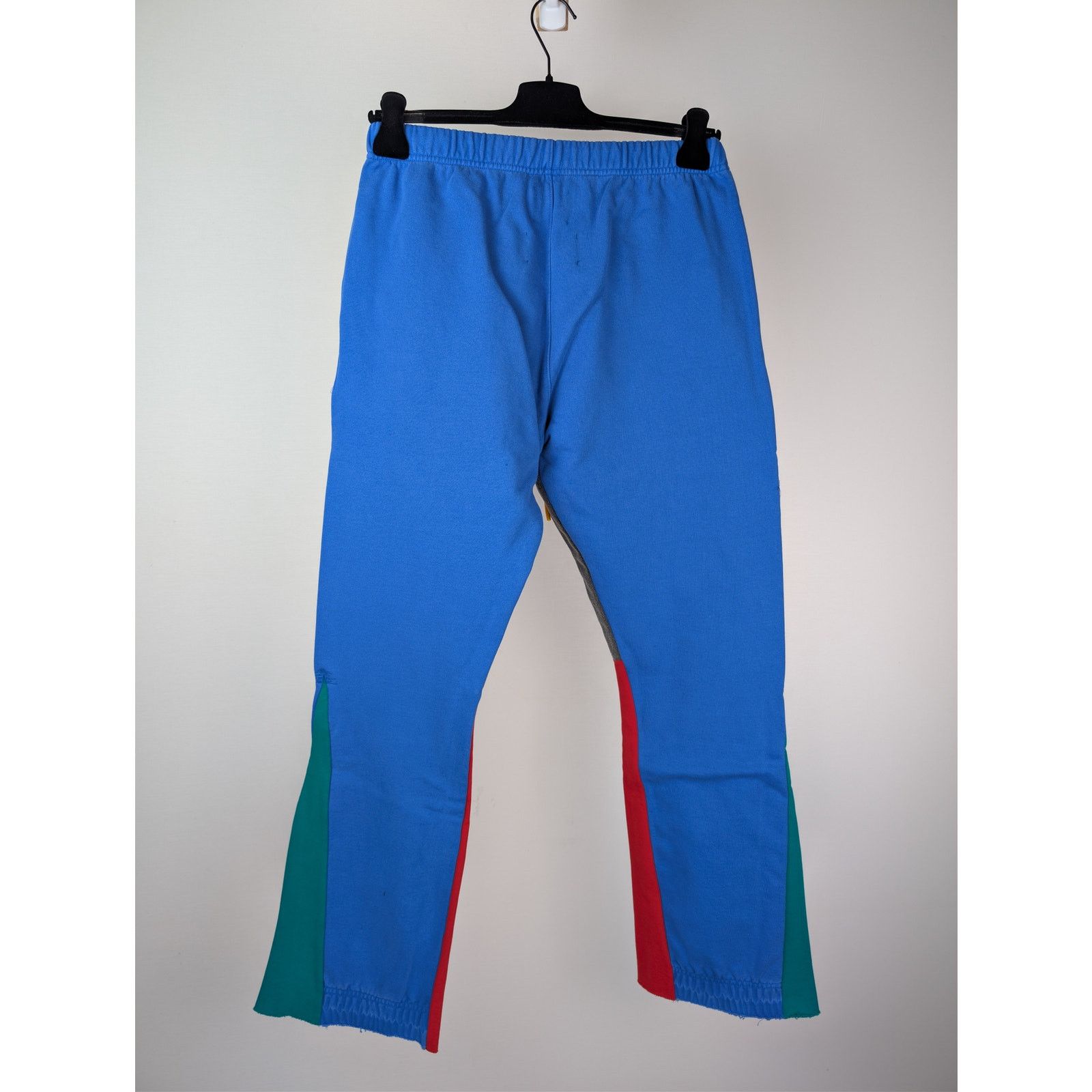 Gallery Dept. o1rshd1 Flared Denim-Panelled Logo-Print Sweatpants in Blue Size US 34 / EU 50 - 11 Thumbnail