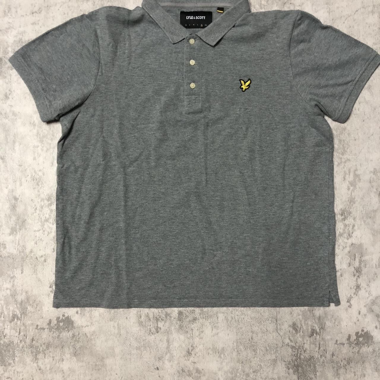 Lyle & Scott Grey Lyle & Scott polo shirt #poloshirt Size US XL / EU 56 / 4 - 1 Thumbnail
