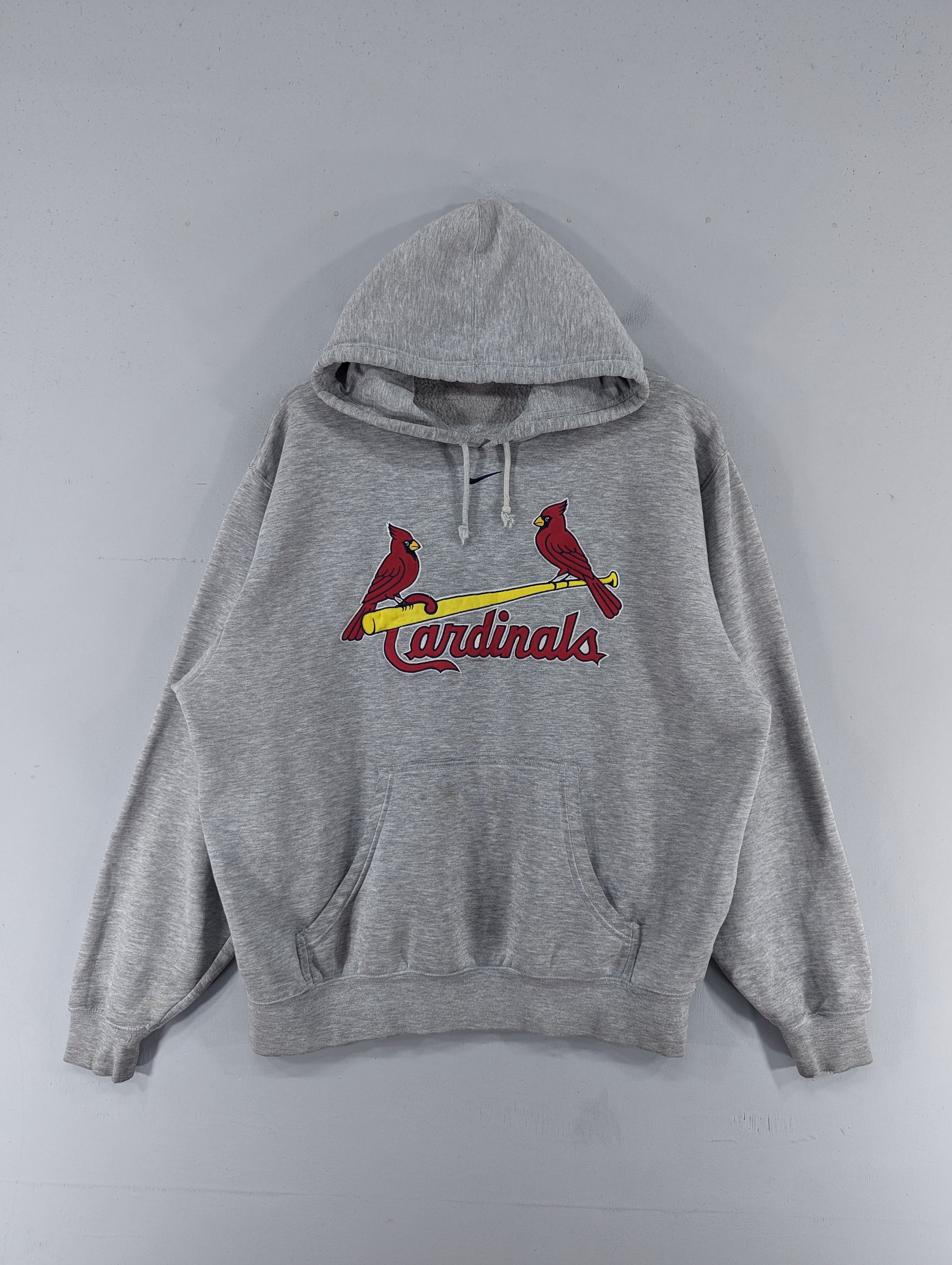 image of Y2K Nike Cardinals Mlb Hoodie Sweatshirt, Men's (Size Medium)