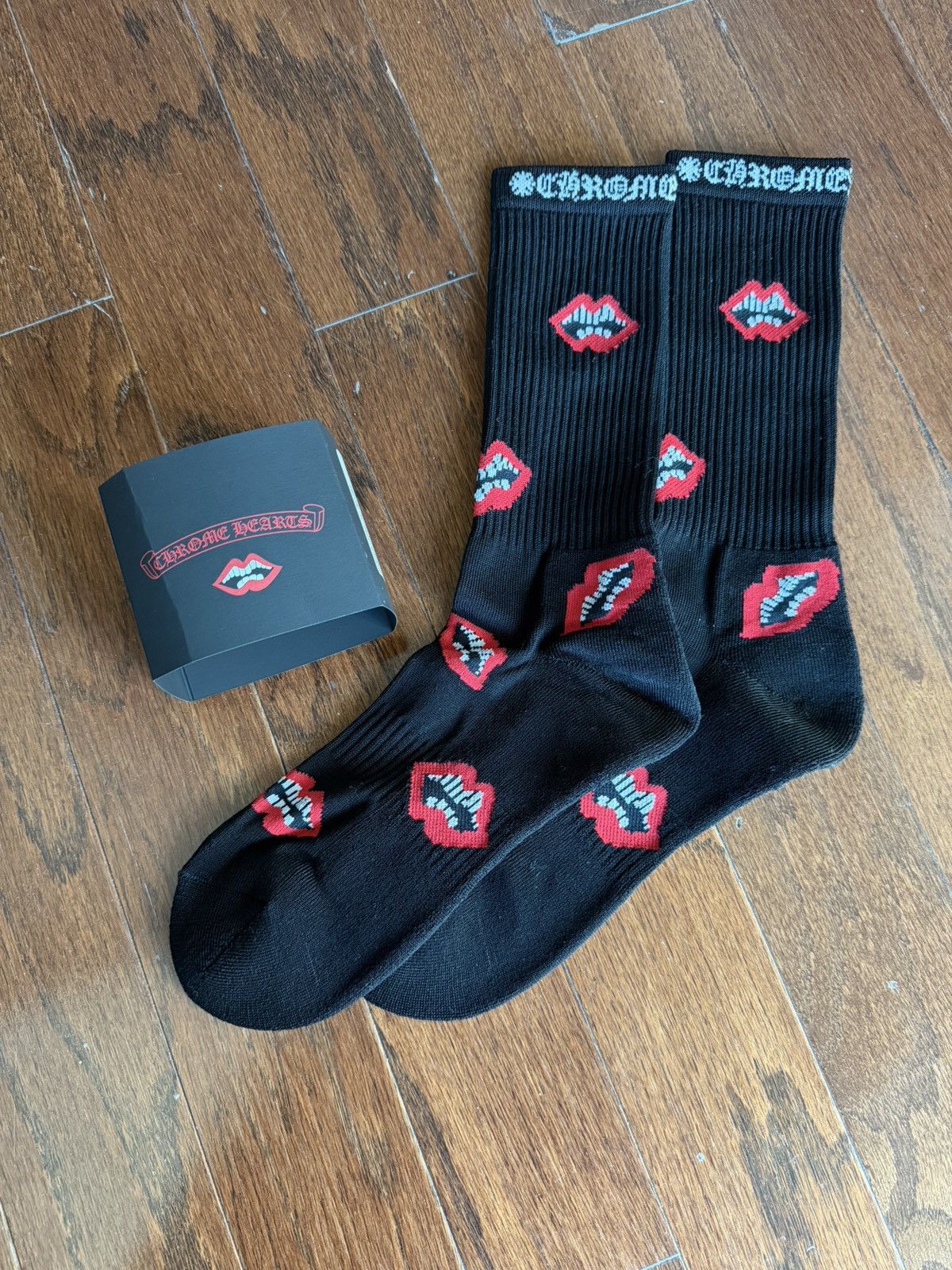 Chrome Hearts Woman's Sport Sock Medium Black | Grailed