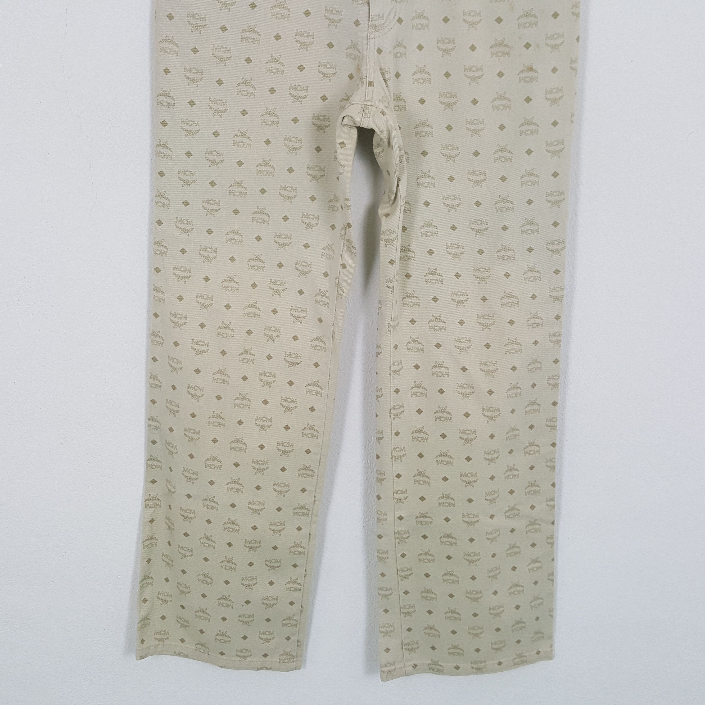MCM × Vintage Vintage MCM LEGERE Fashion Brand Monogram Style Pants Size US 29 - 3 Thumbnail